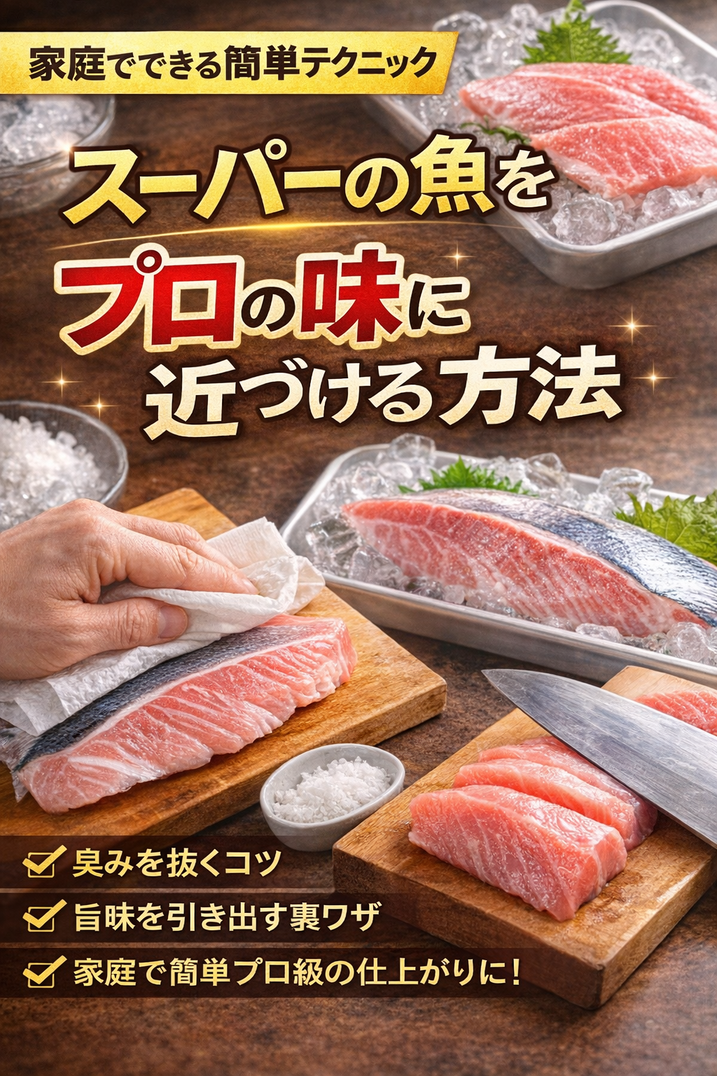 【スーパーの魚をプロの味に近づける方法】誰でもできる簡単テクニック