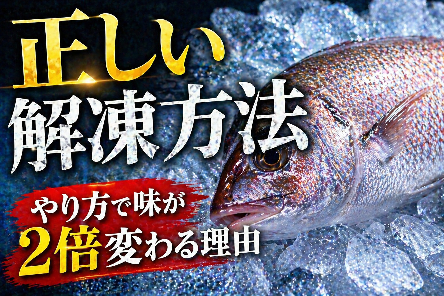 【正しい解凍方法】やり方で味が2倍変わる理由