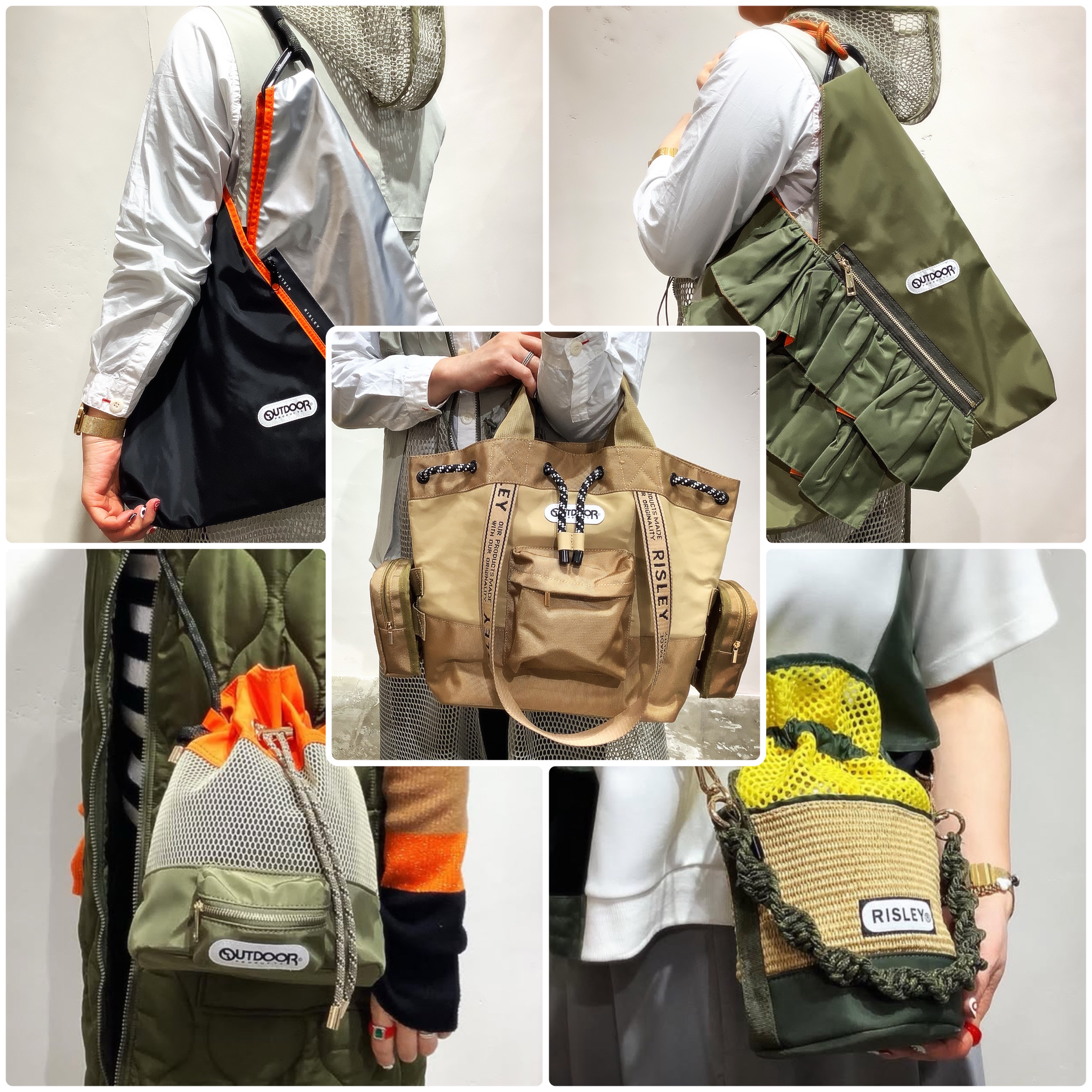 ★【RISLEY×OUTDOOR(リズレイ×アウトドア)】新作バッグご紹介★
