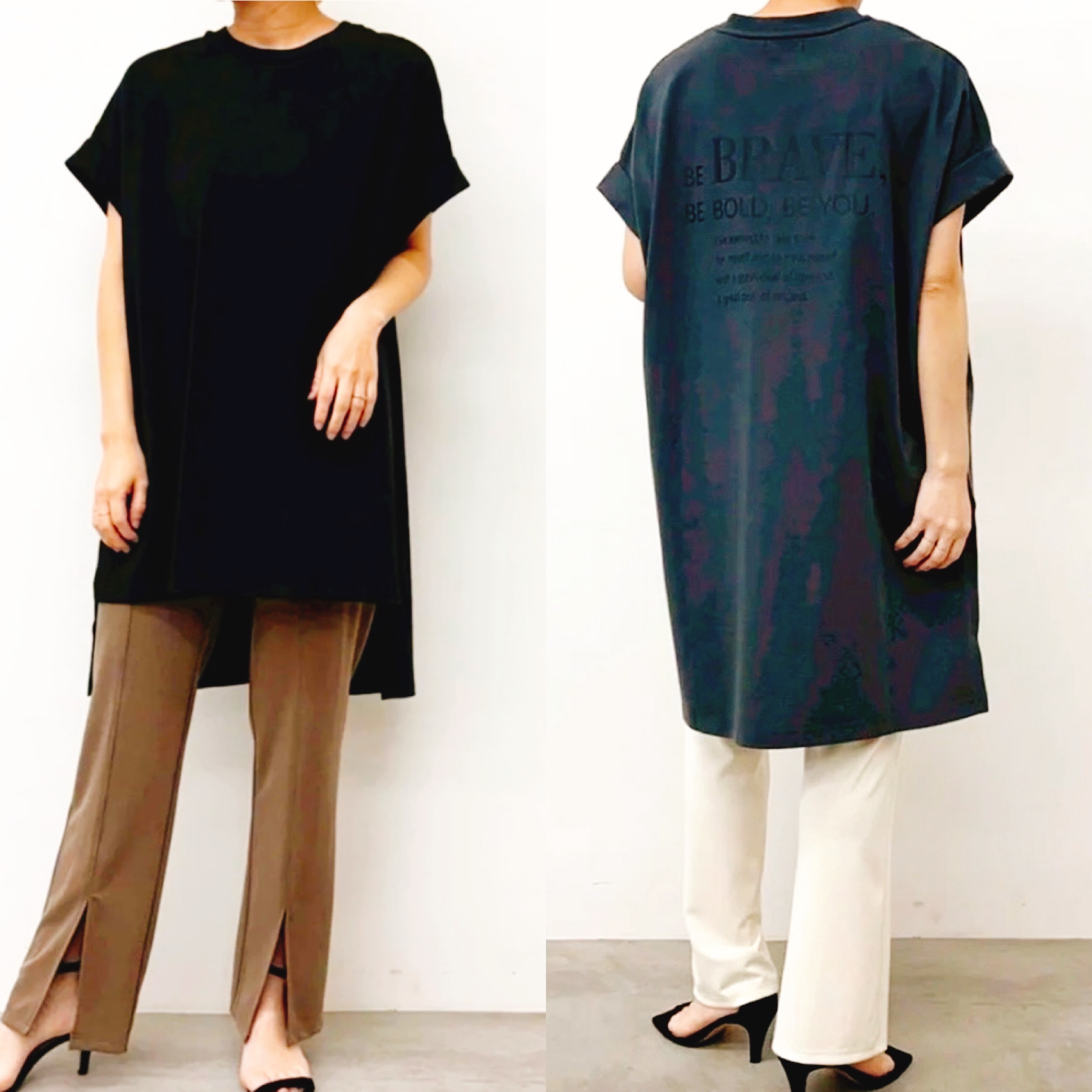 ☆今季注目!スタイルアップ見えチュニックTシャツ☆