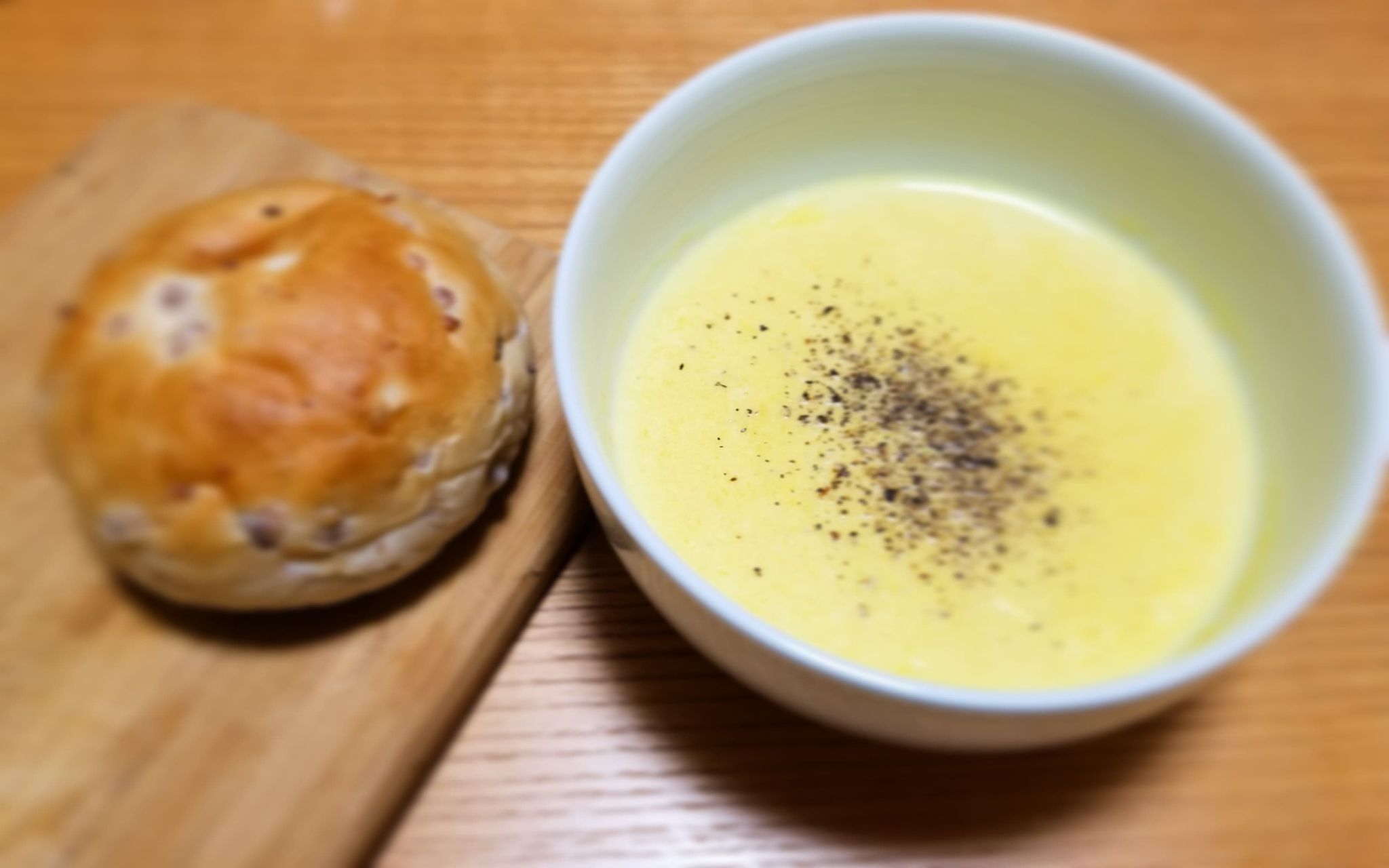 農家のごはん　カボチャのスープ