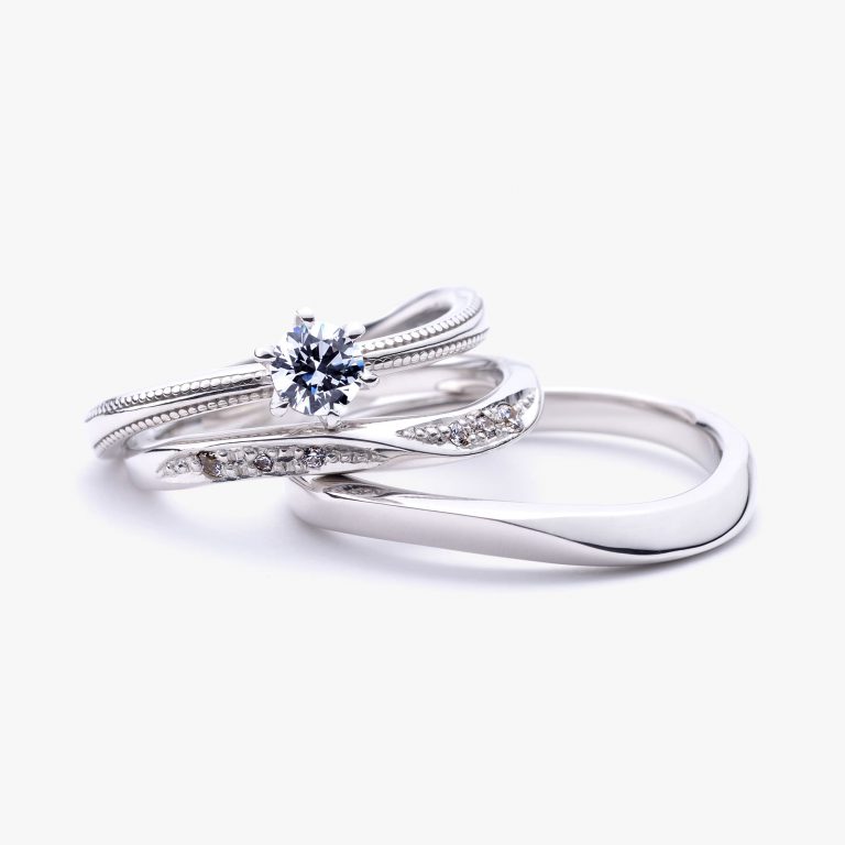 婚約指輪と結婚指輪を一緒に・・・♡