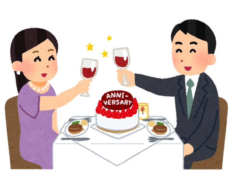 結婚記念日・・・🥰