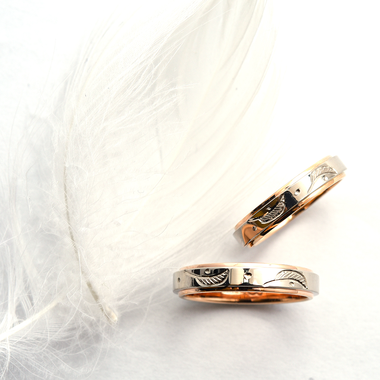 手彫りシリーズ　天使の羽