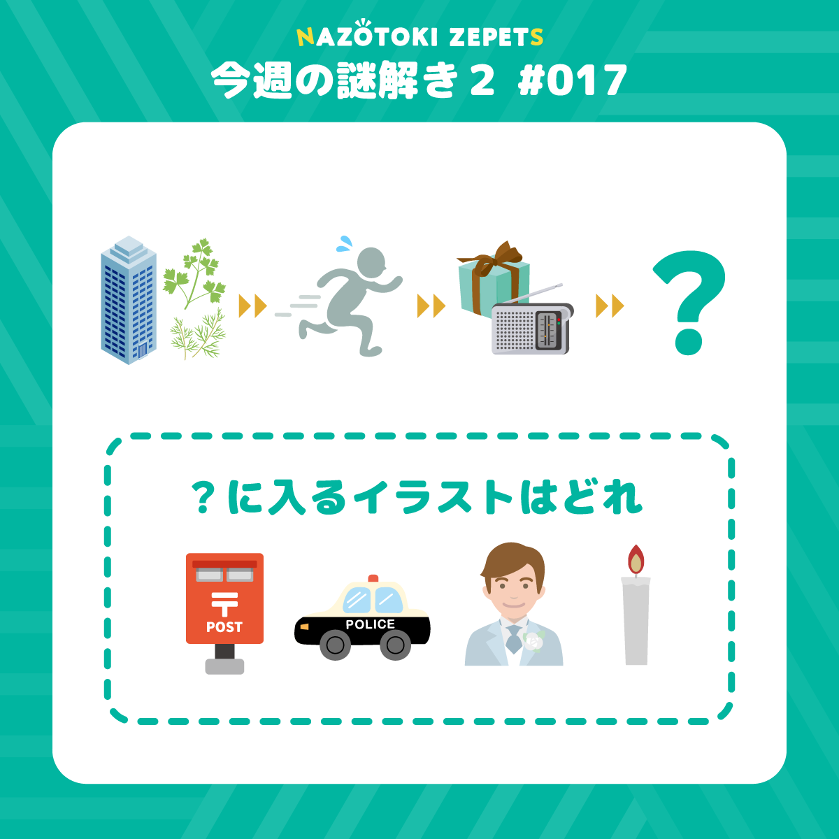 今週の謎解き２ #017 とその解答（2026年4月1日分）