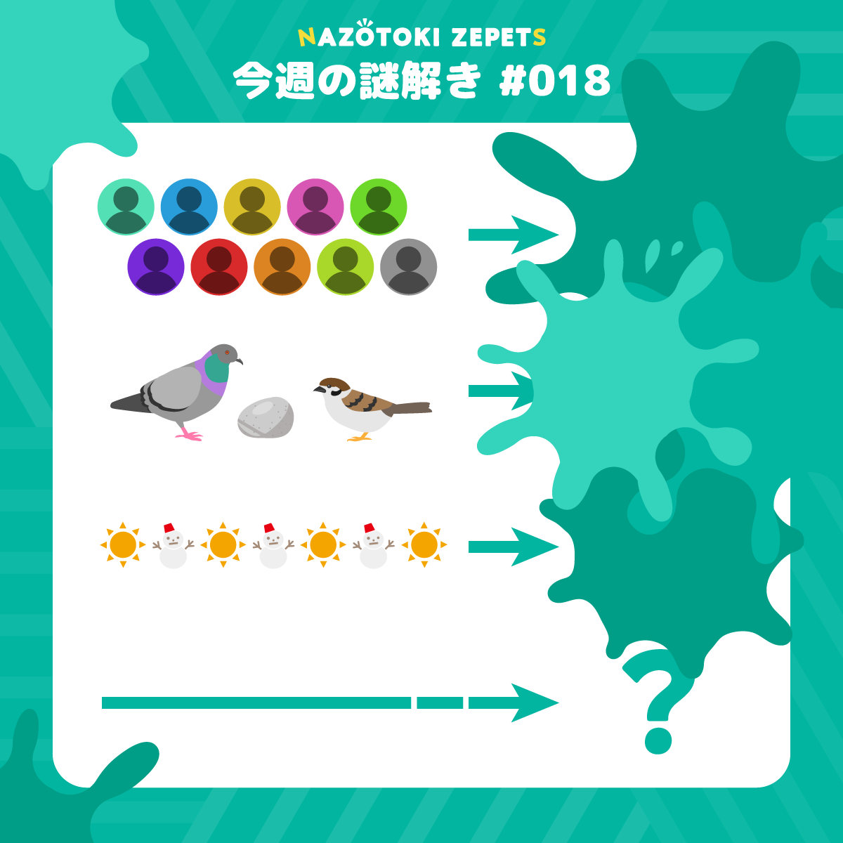 今週の謎解き #018 とその解答（2026年4月6日分）