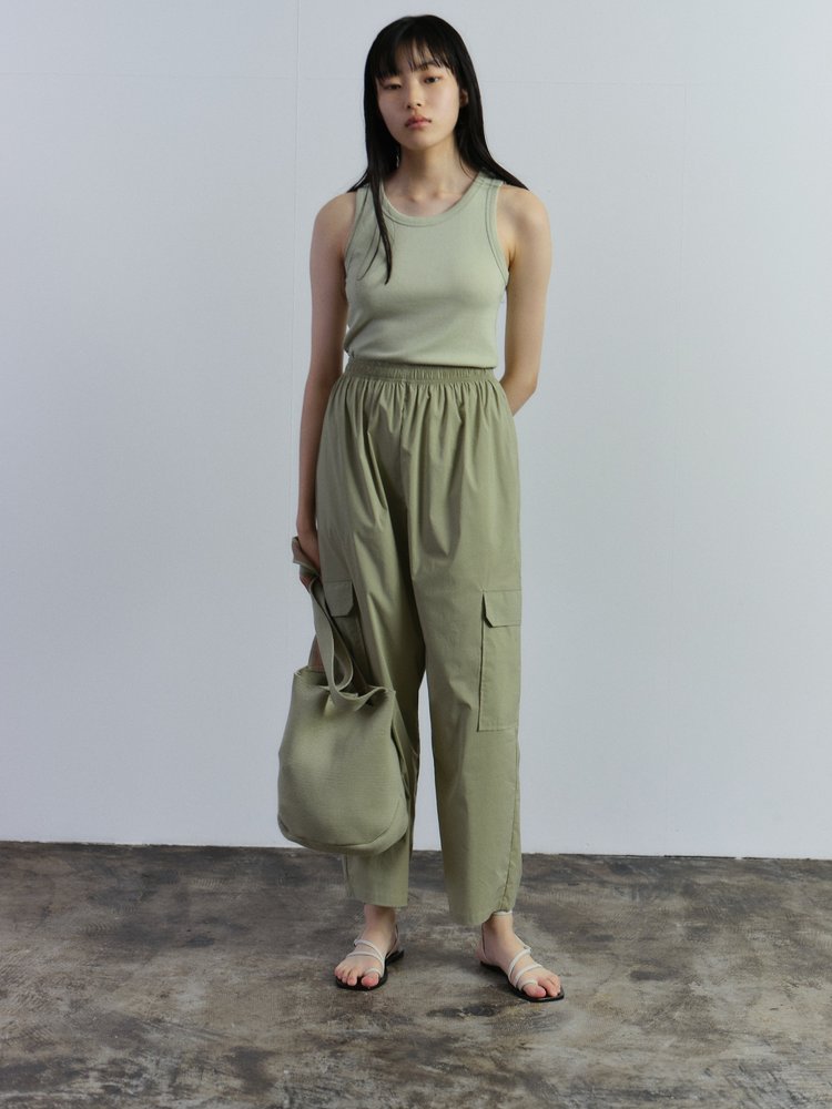 ELASTICATED CARGO PANTS