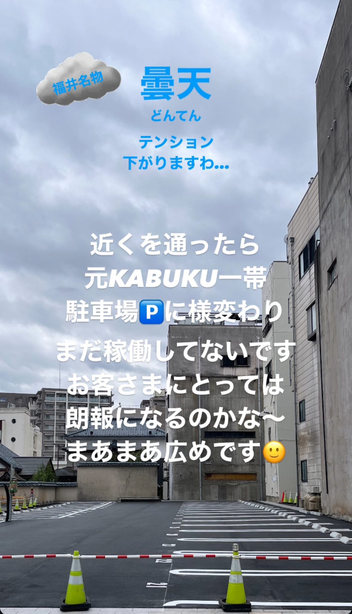 駐車場になってた件