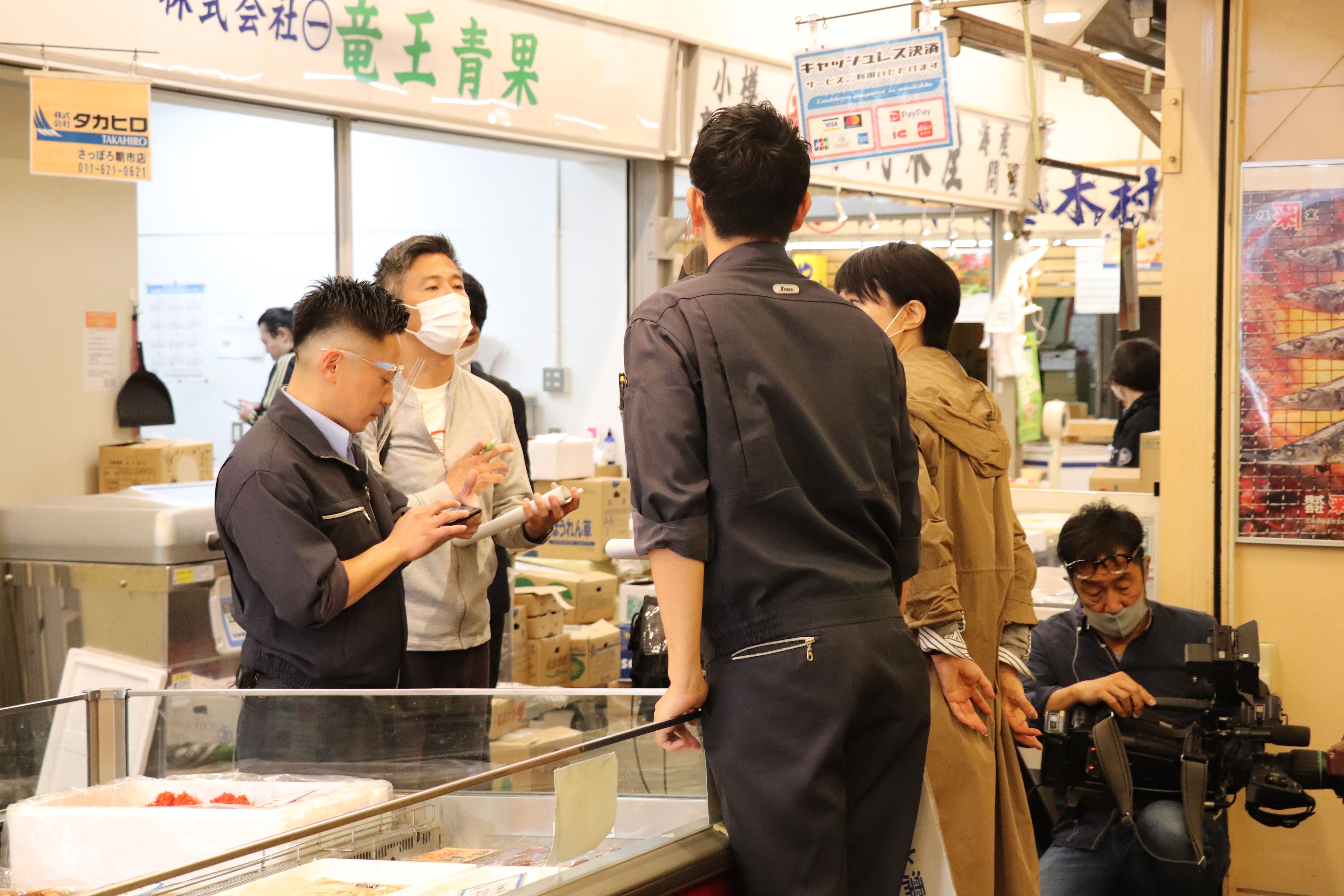 タカヒロさっぽろ朝市店が北海道のローカル番組に出ます！③