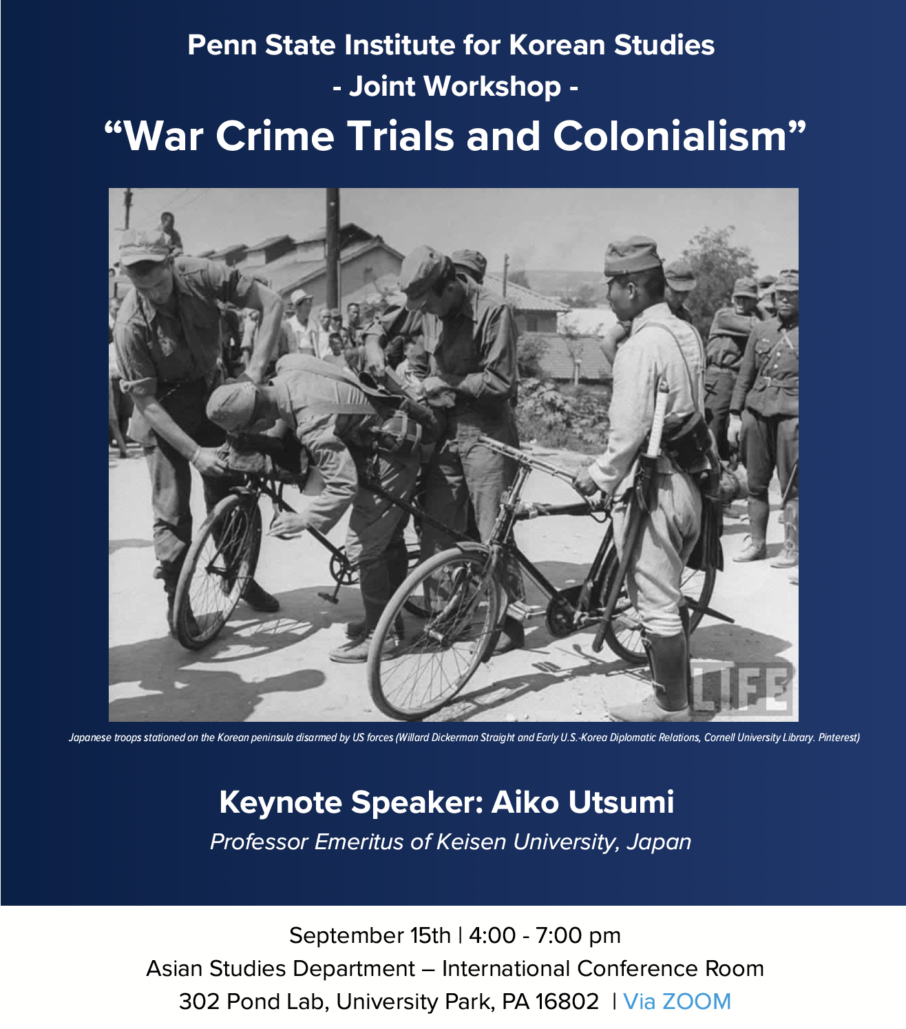 Joint Workshop at Pennsylvania State University
