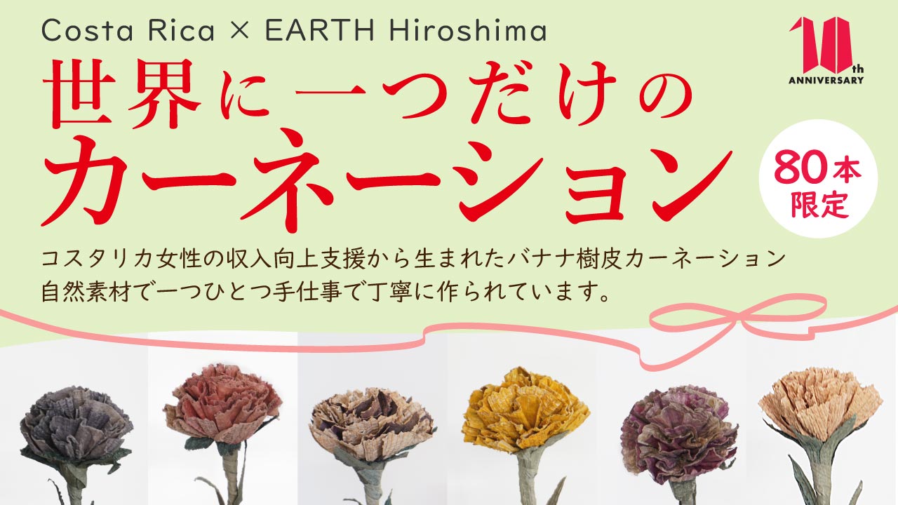【限定販売】世界に一つだけのカーネーション Costa Rica×EARTHHiroshima