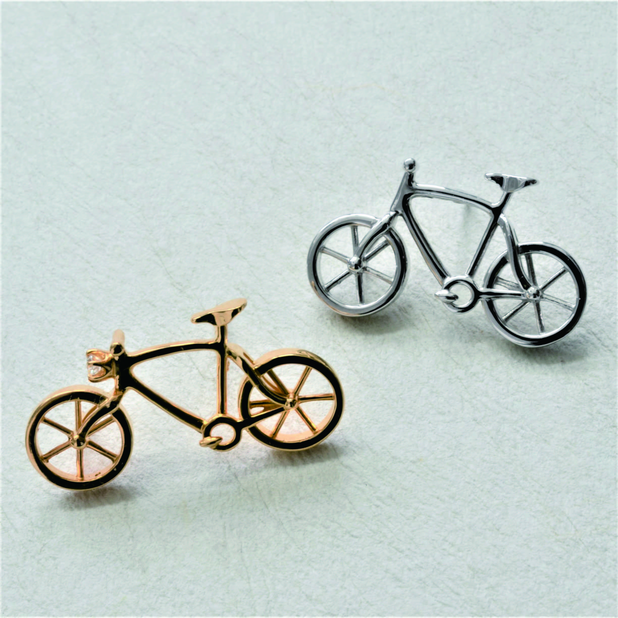 自転車のオリジナルブローチ製作