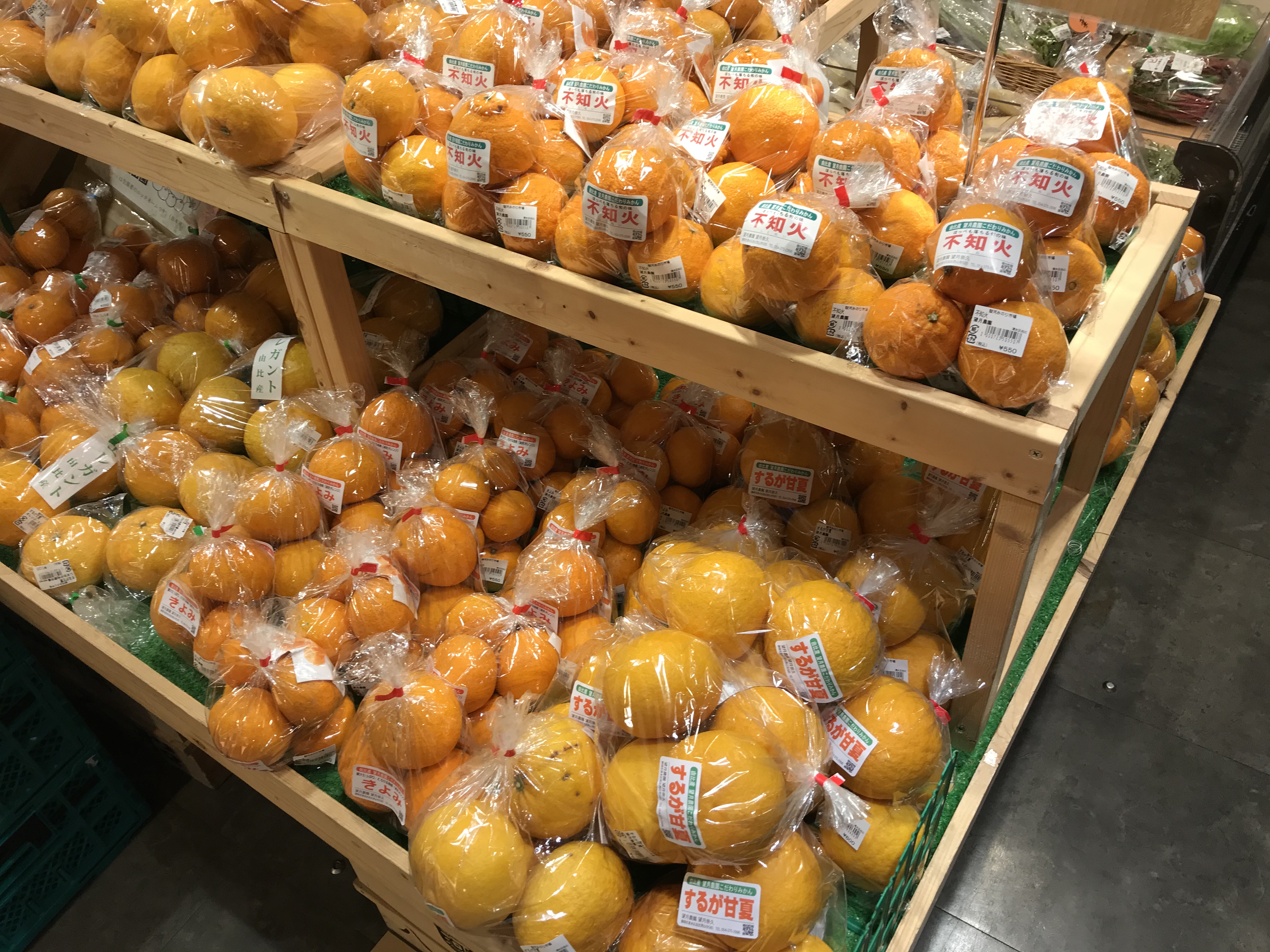 清水の農産物がたくさん、みのり市場