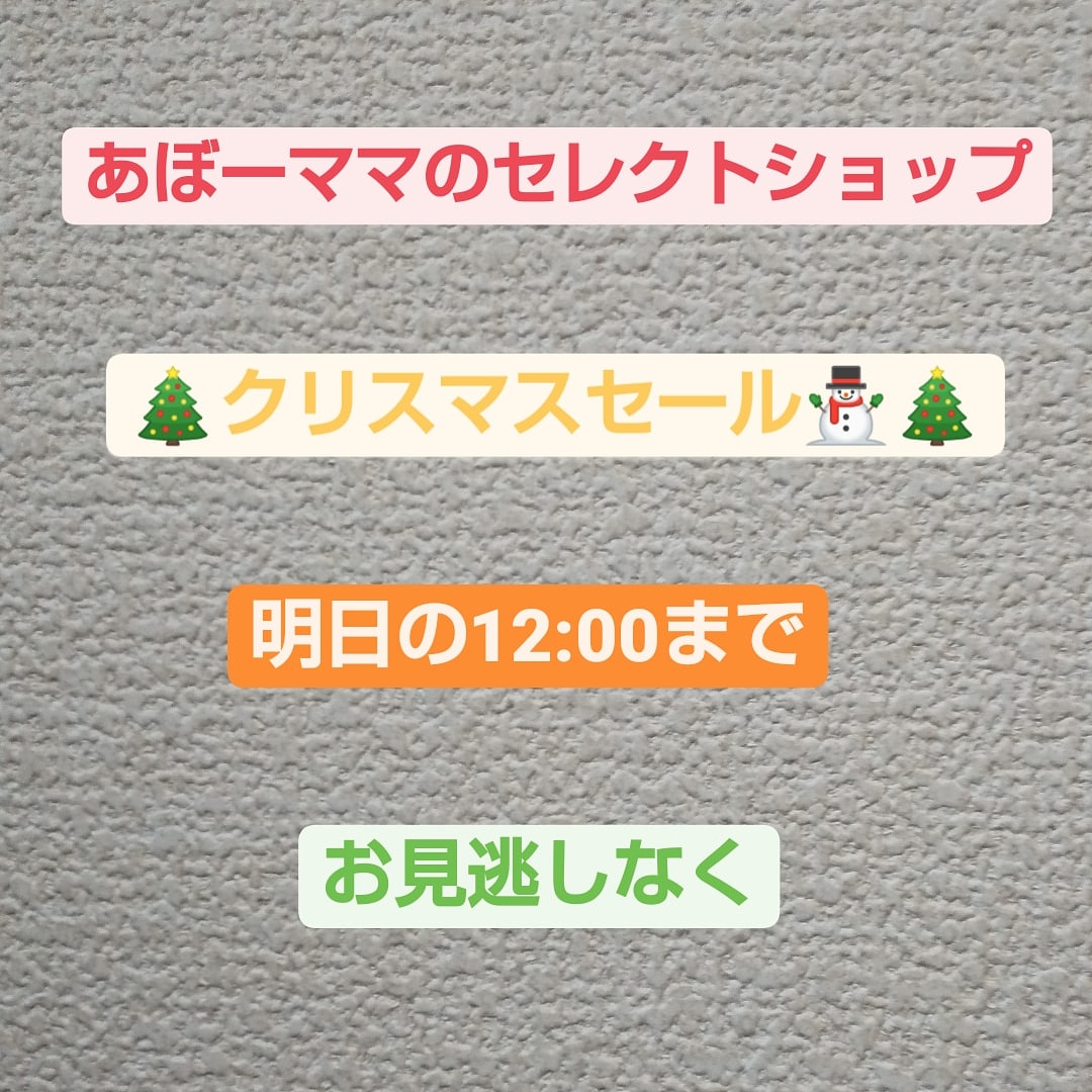 ⛄️🎄クリスマスセール明日まで🎄