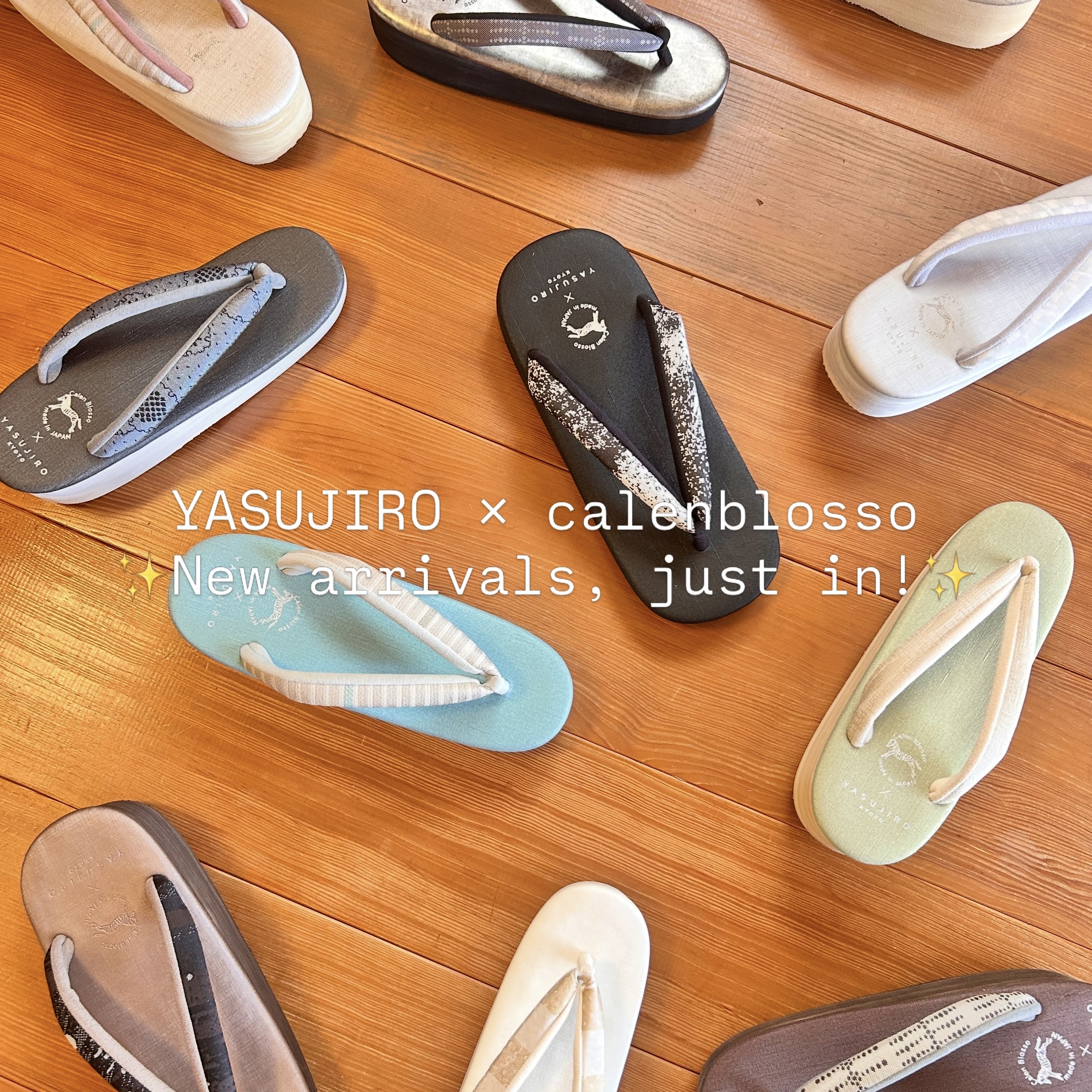 【新作入荷】安治郎×カレンブロッソコラボ草履！