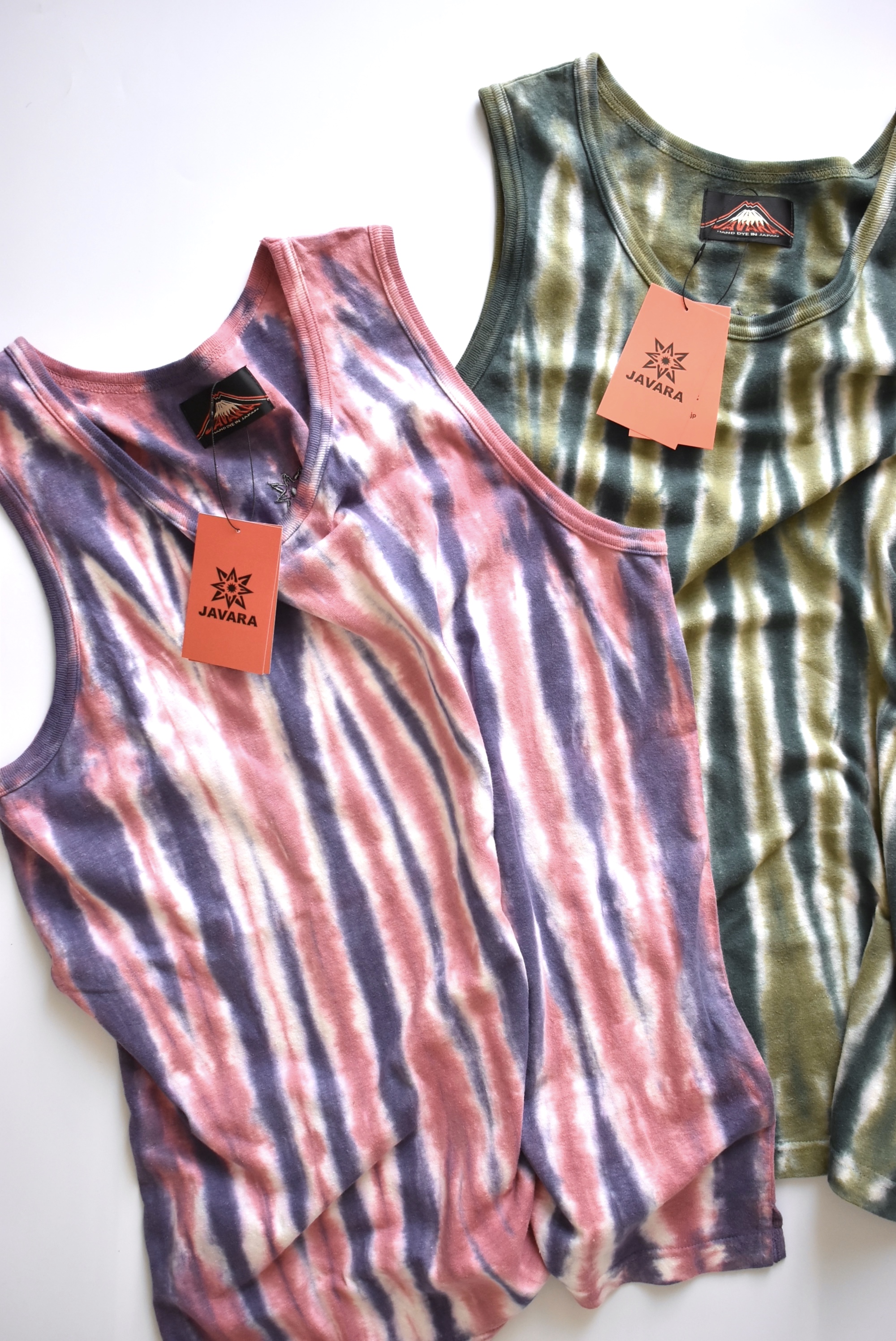 【ITEM】JAVARA / H/C EASY TANK TOP STRIPE
