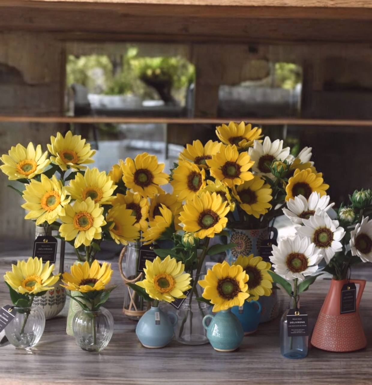 【ひまわり】夏を彩る、クレイフラワーの『ひまわり』ができました🌻