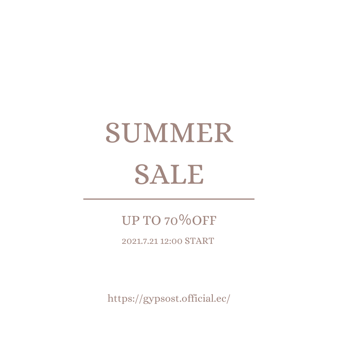 SUMMER SALE開催！7/21(wed)12:00～