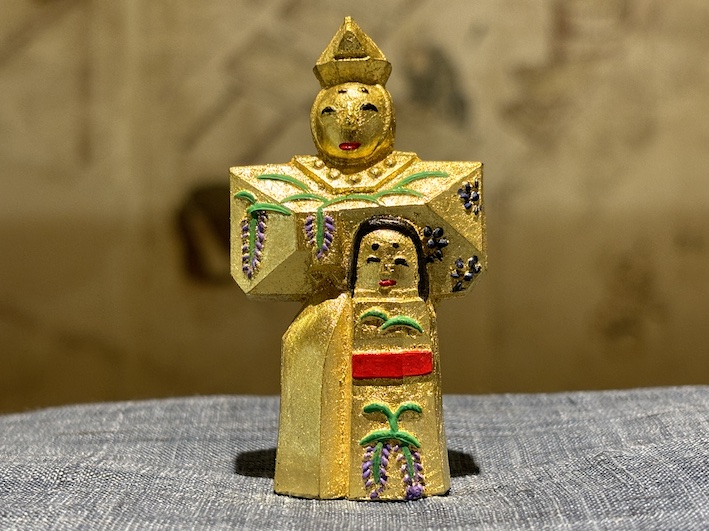 最高級油煙墨 金巻き 立ち雛 のご紹介