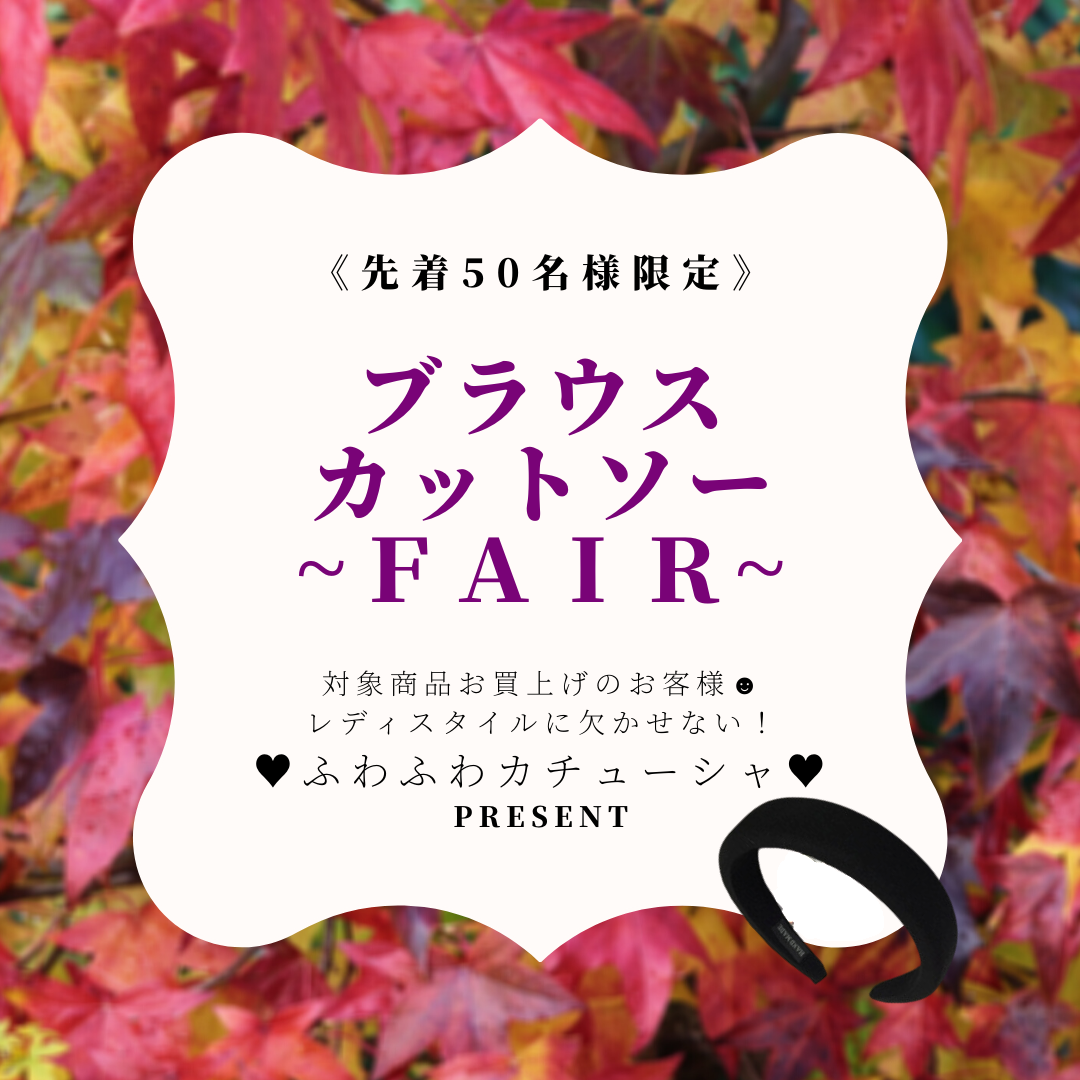 【🎁PRESENT🎁】ブラウス&カットソーFair開催中