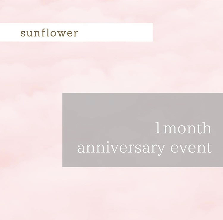 1month anniversary event開催中！