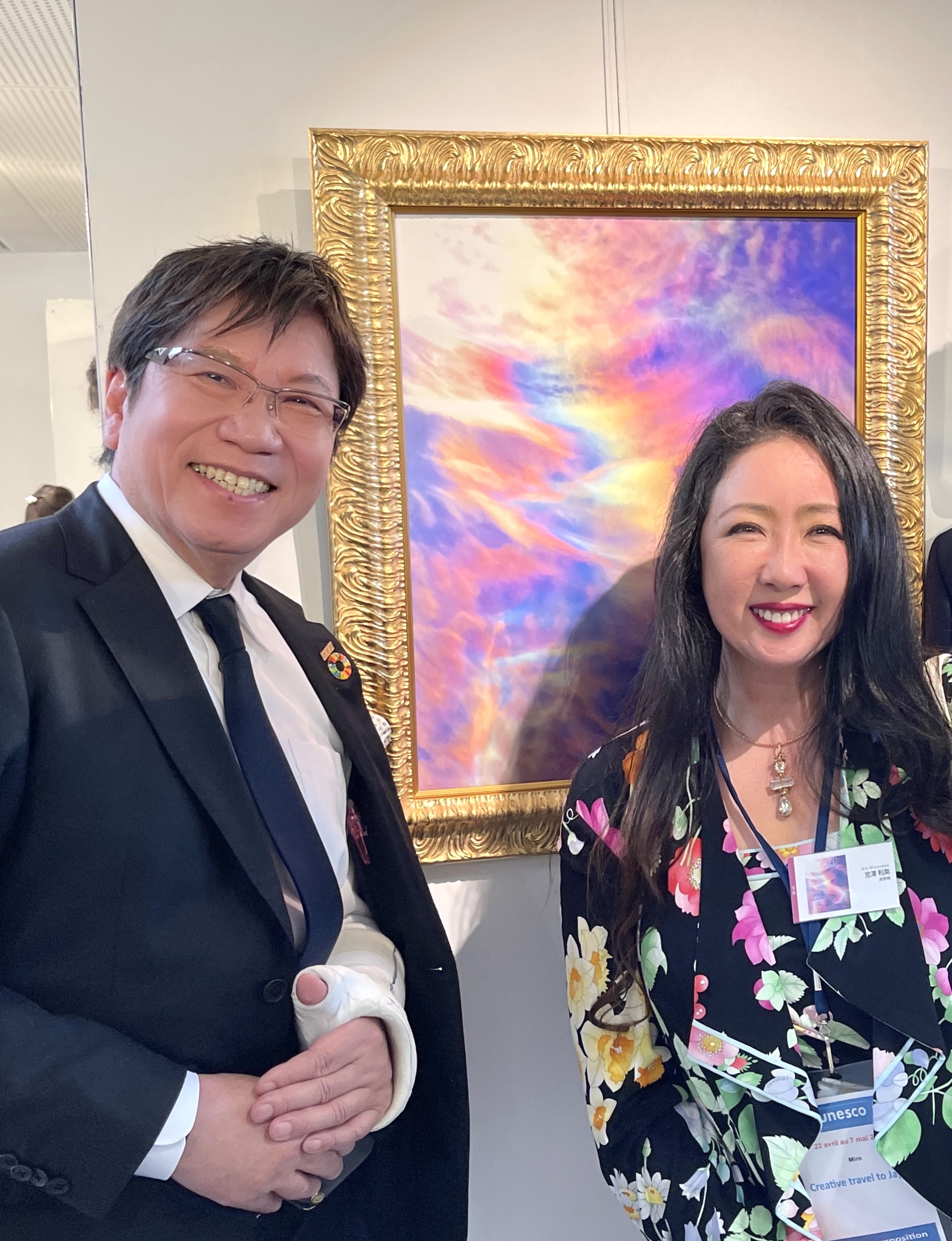 第33回 国際平和美術展 UNESCOパリ本部にて女神イシスが展示されました