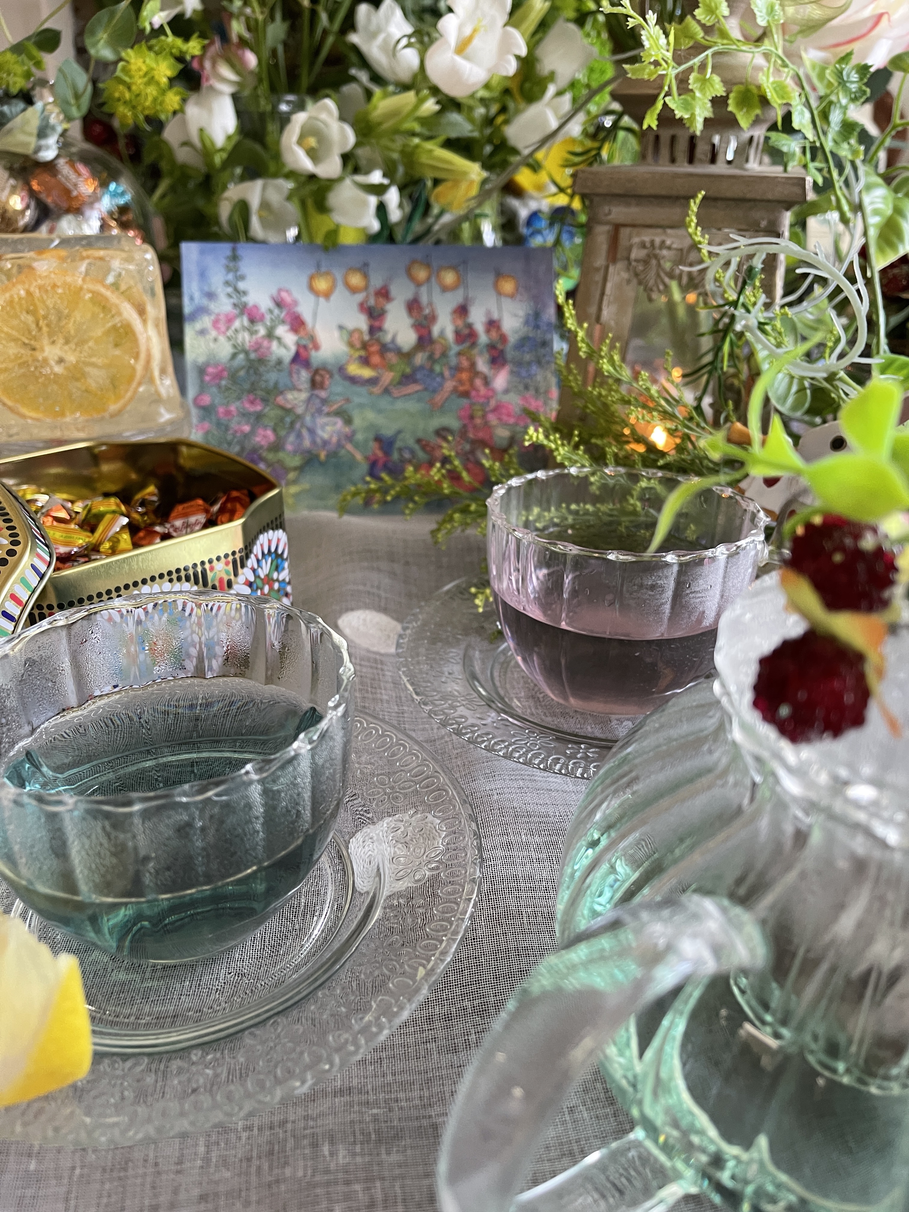 Fairyとマギカルな Teatimeを・・色が変化するバタフライピー！