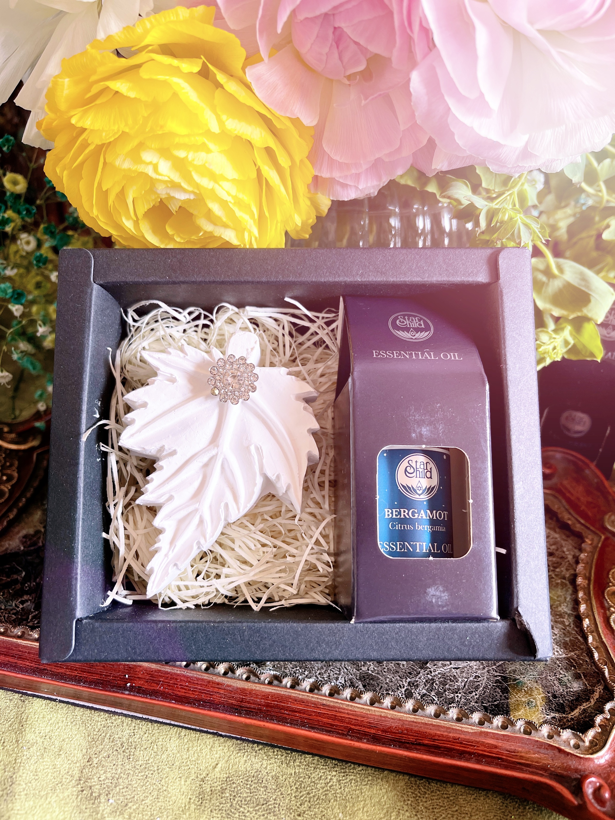 アロマオイルとストーンのセット