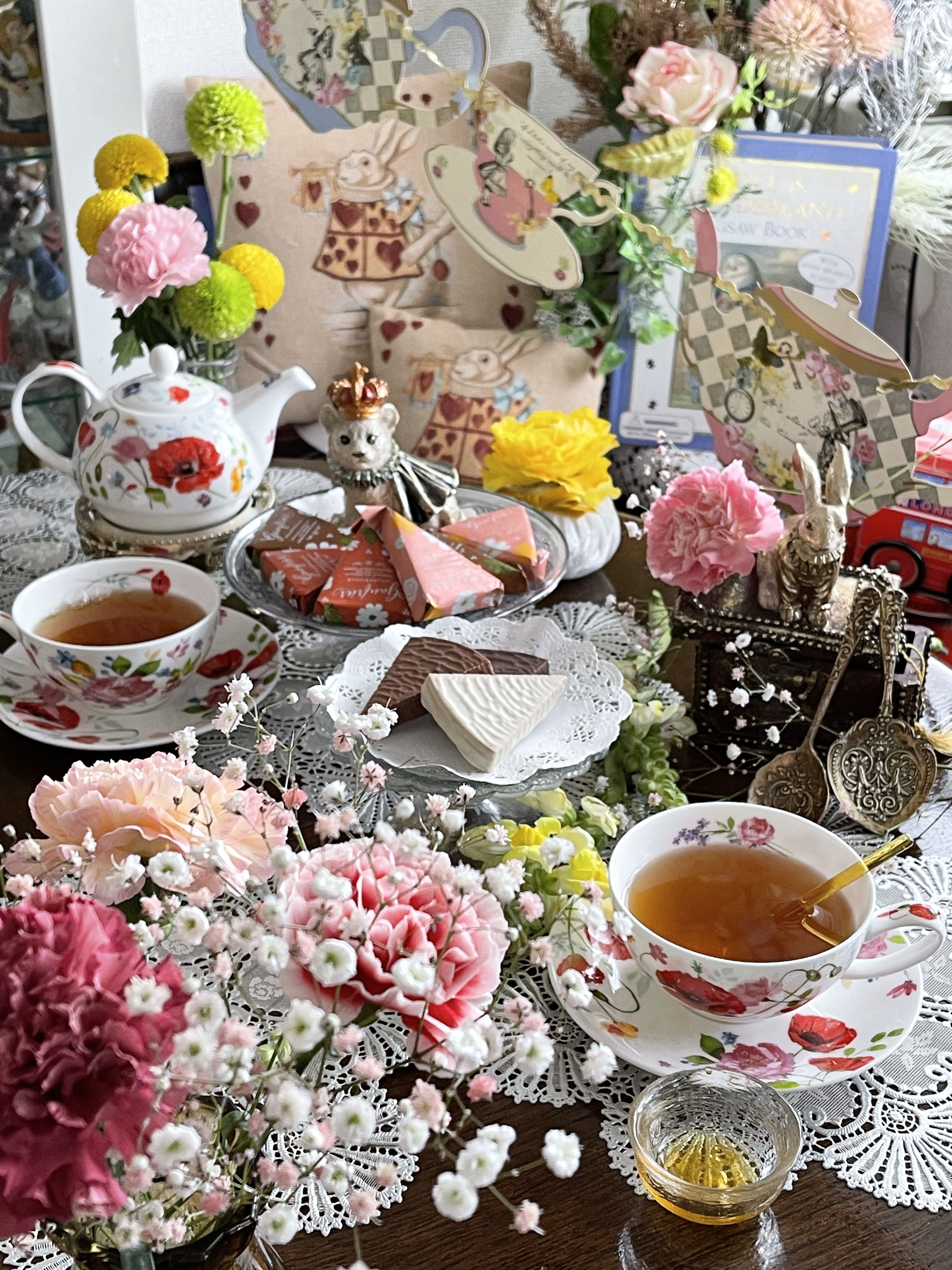 今年は華やかに・・色とりどりのお花たちと一緒に・・・スタート