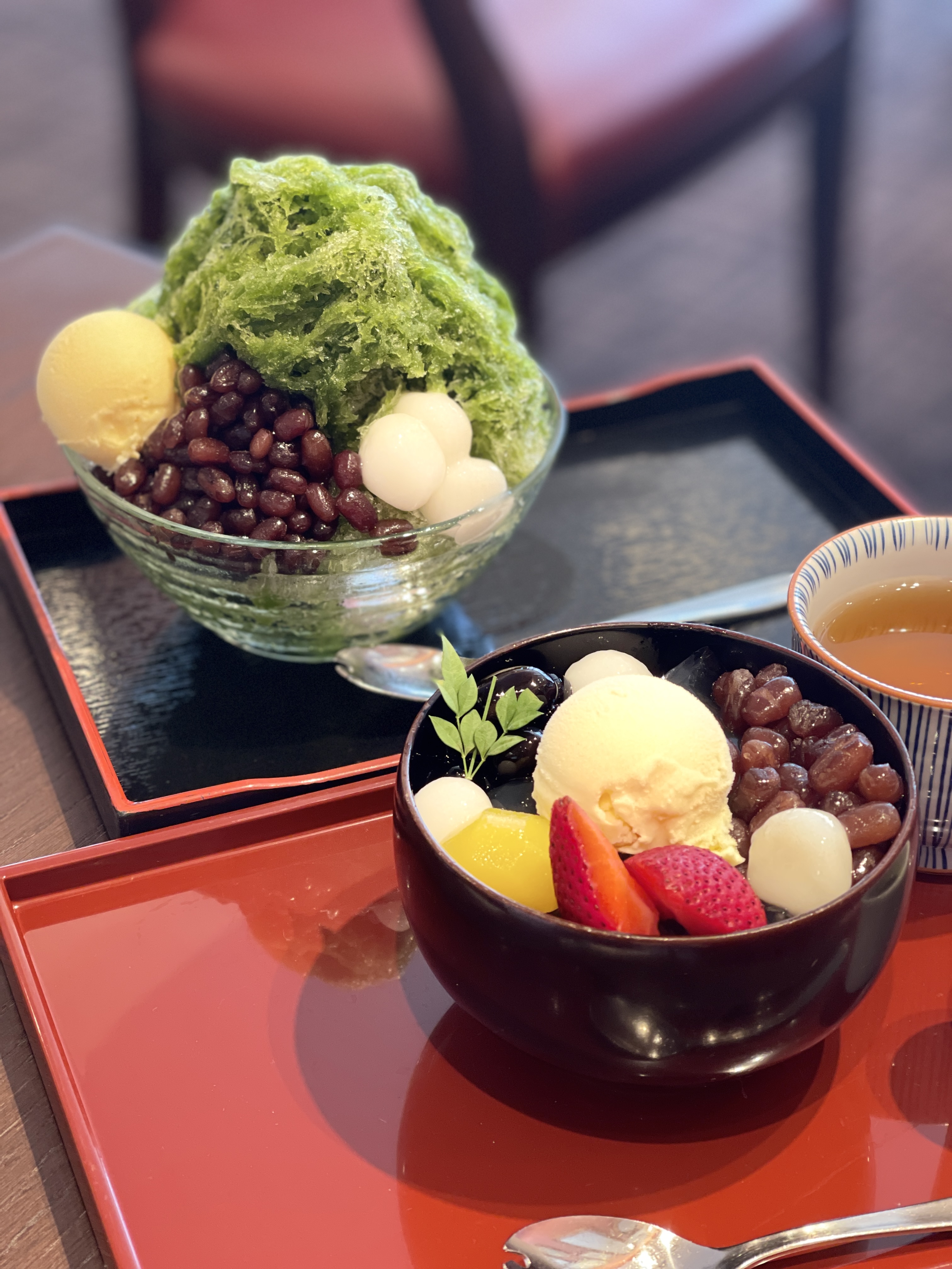 久しぶりに風月堂であんみつ！