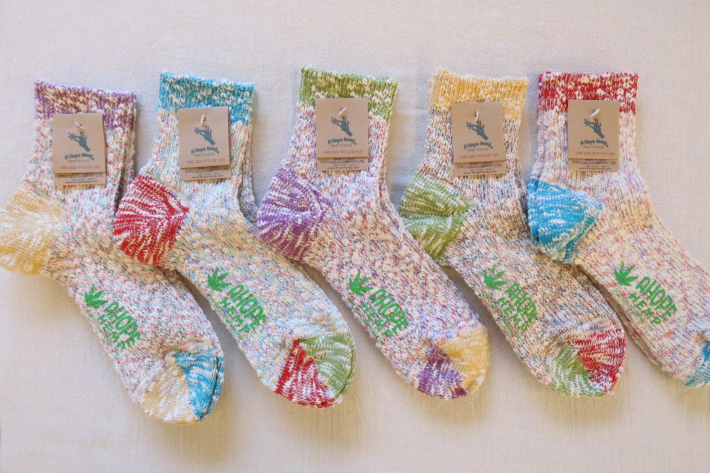 A HOPE HEMP ソックス入荷