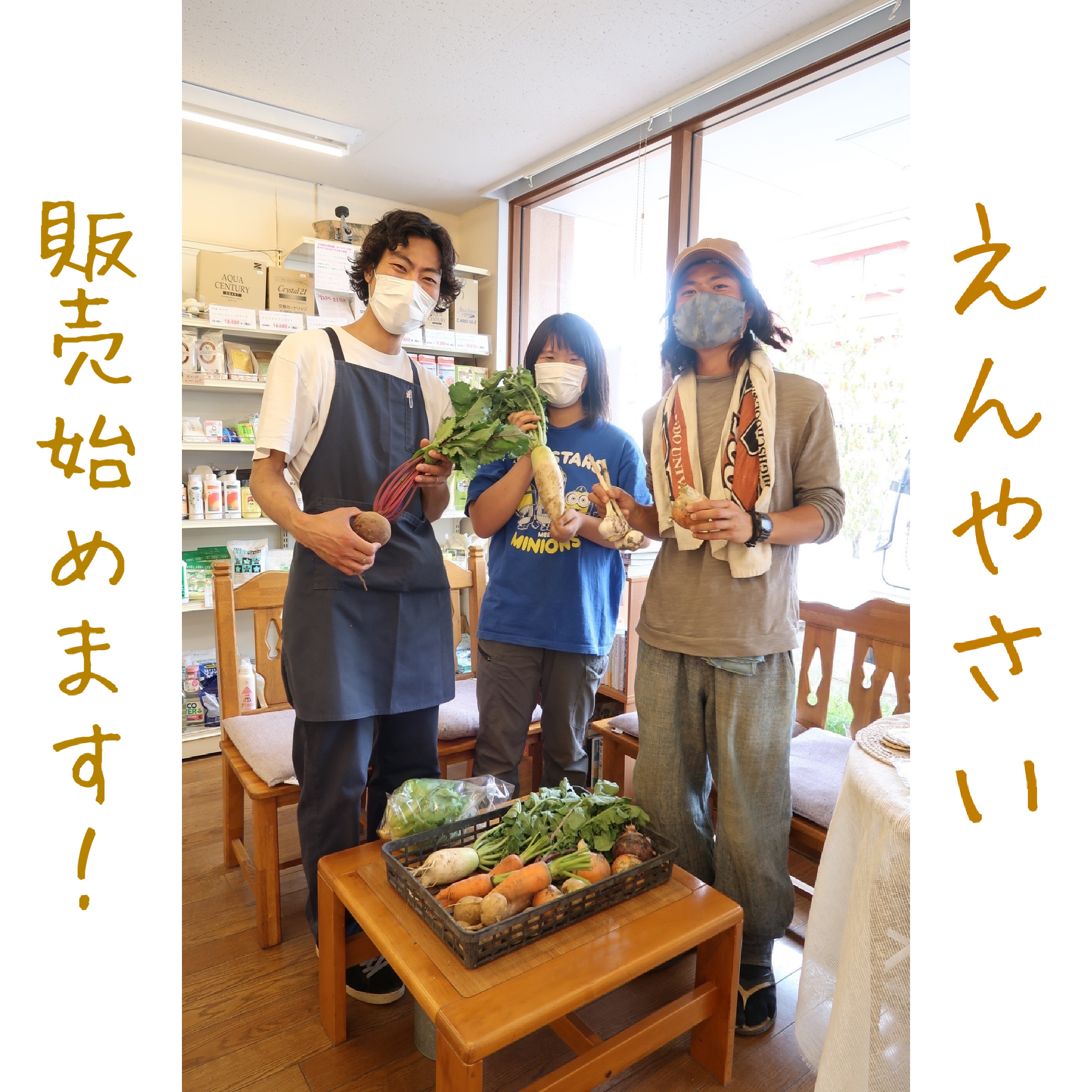 岡上えんやさい、販売始めます