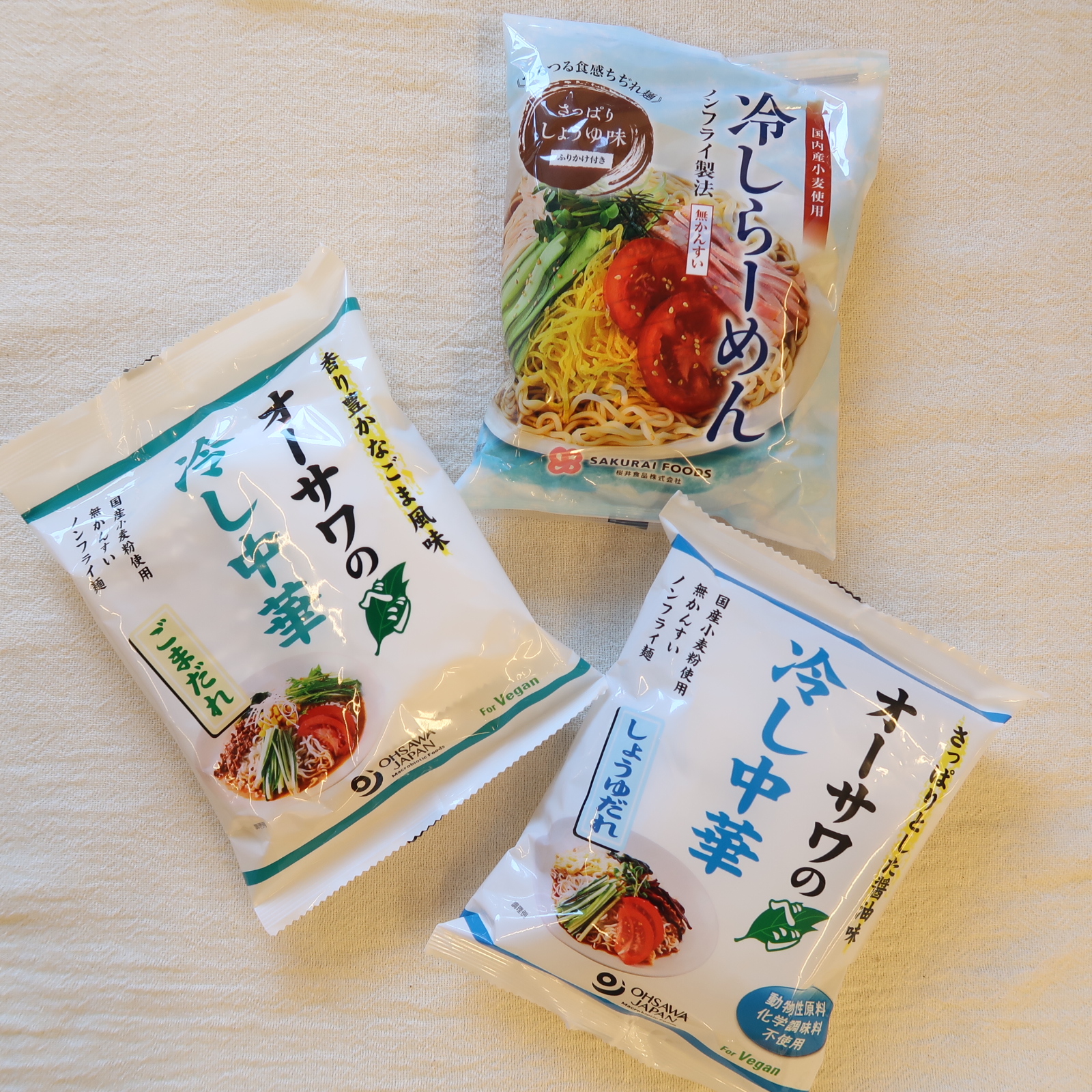 冷やし中華、入荷始まりました
