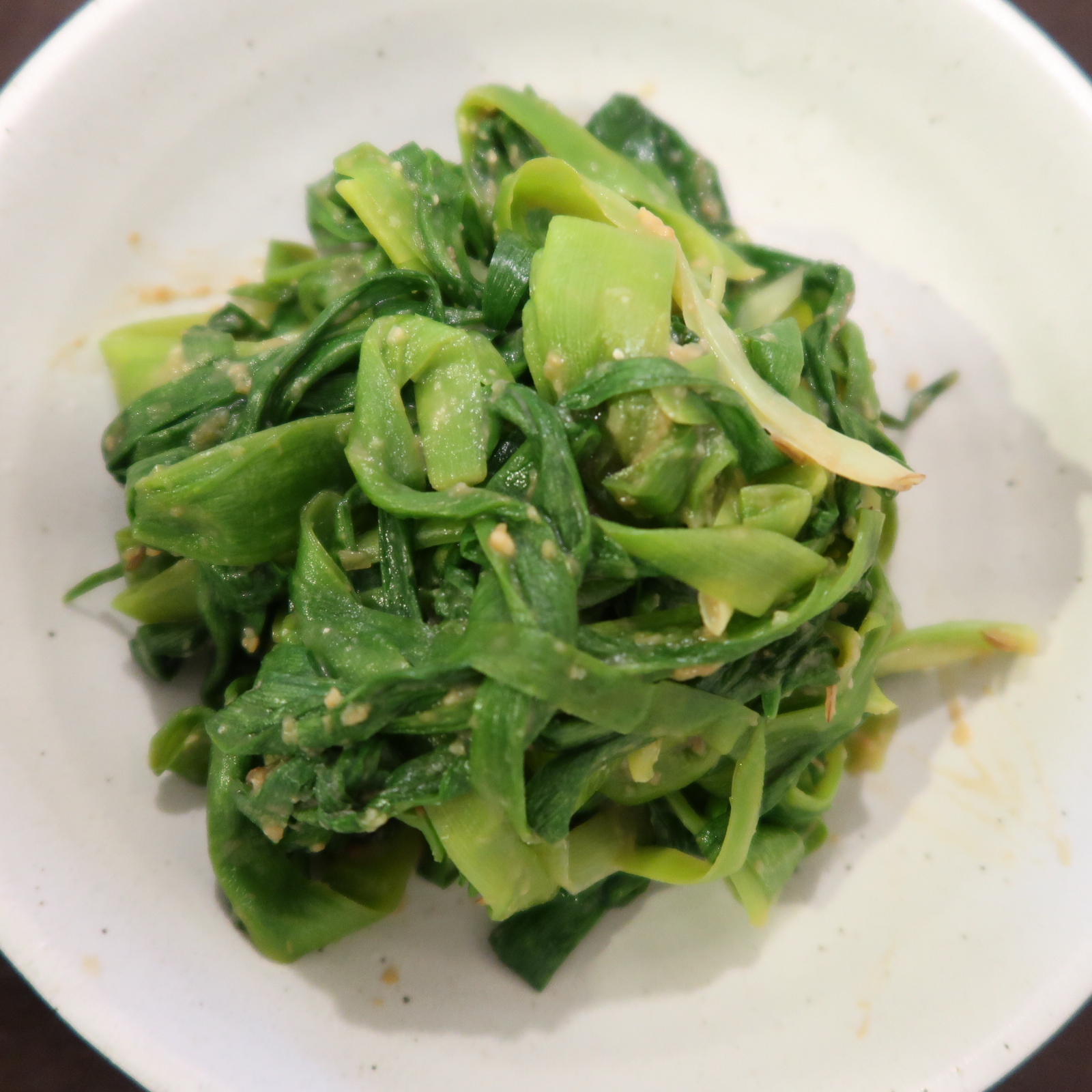 のかんぞうの酢味噌和え