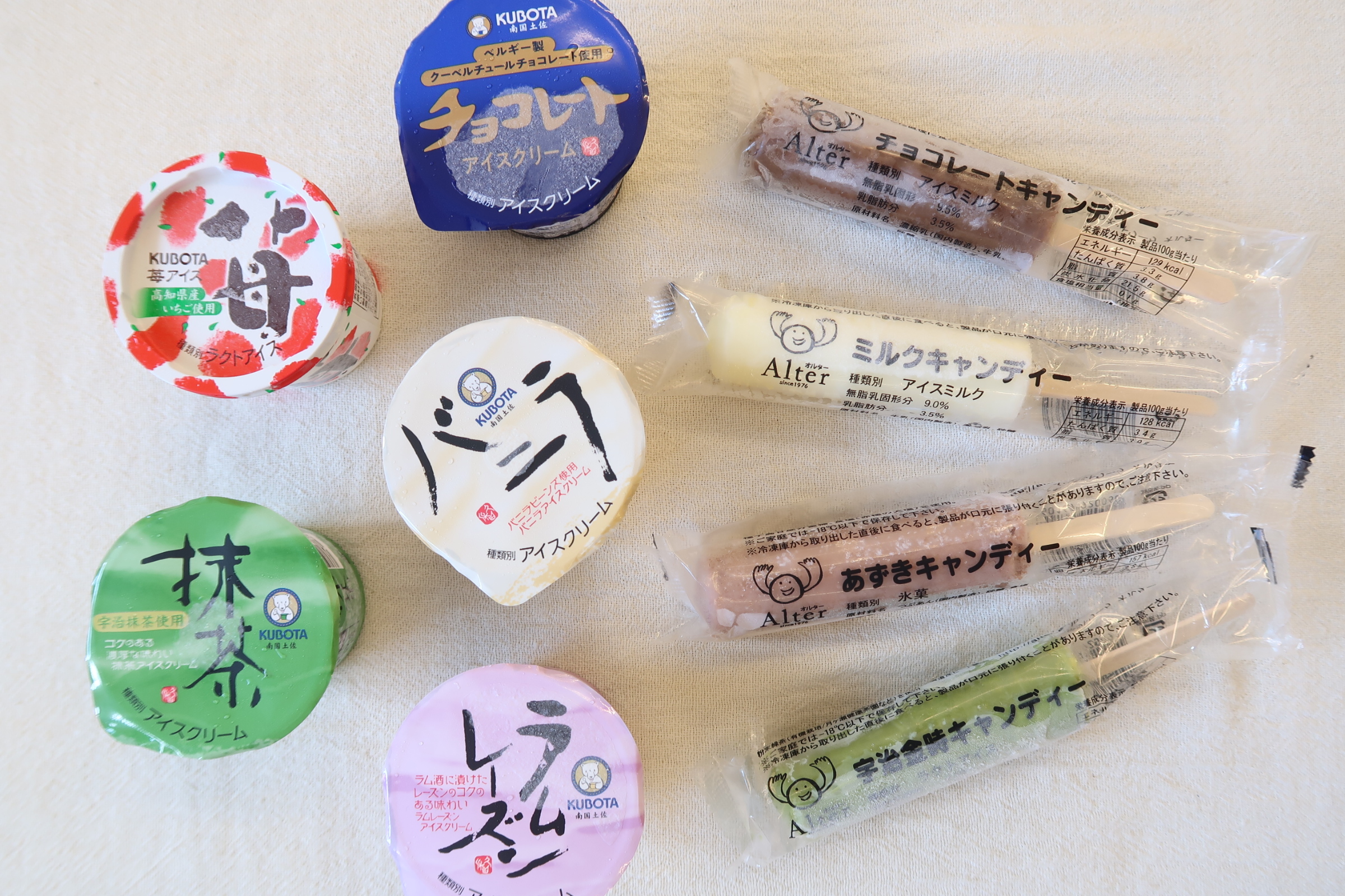 夏の定番、アイス好評です