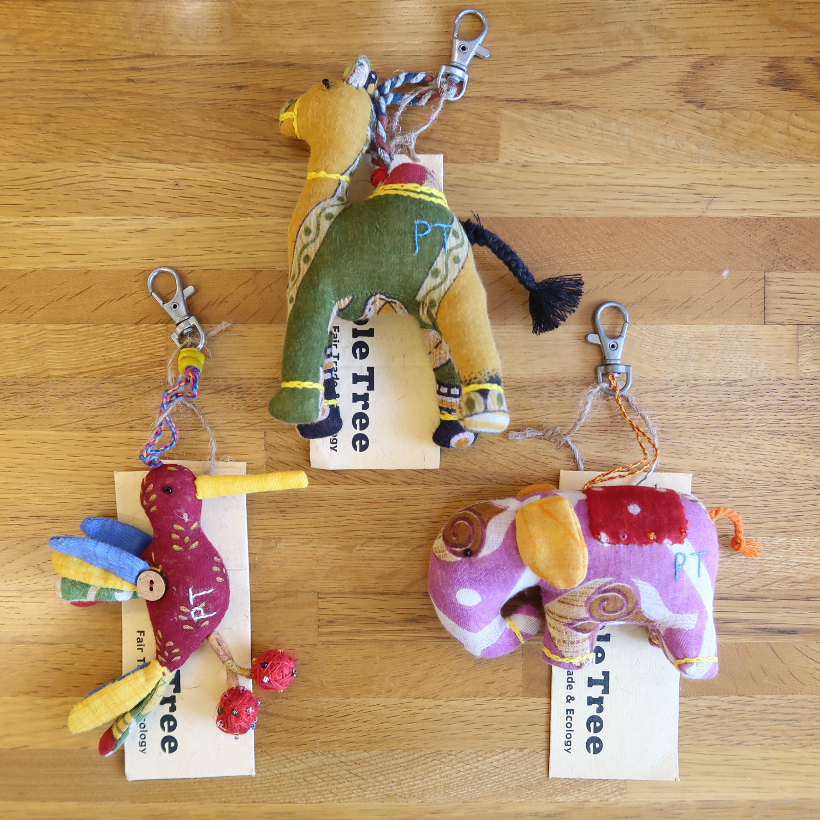 リサイクルサリーのキーチャーム