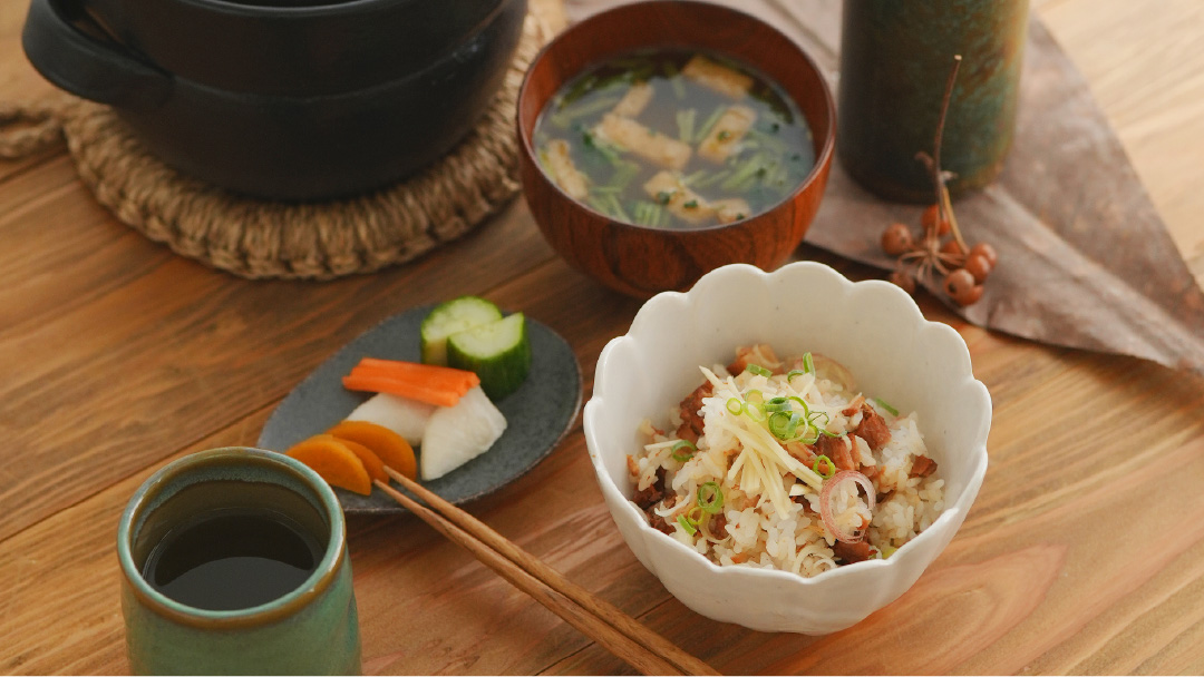 オフホワイト野花BOWL大　