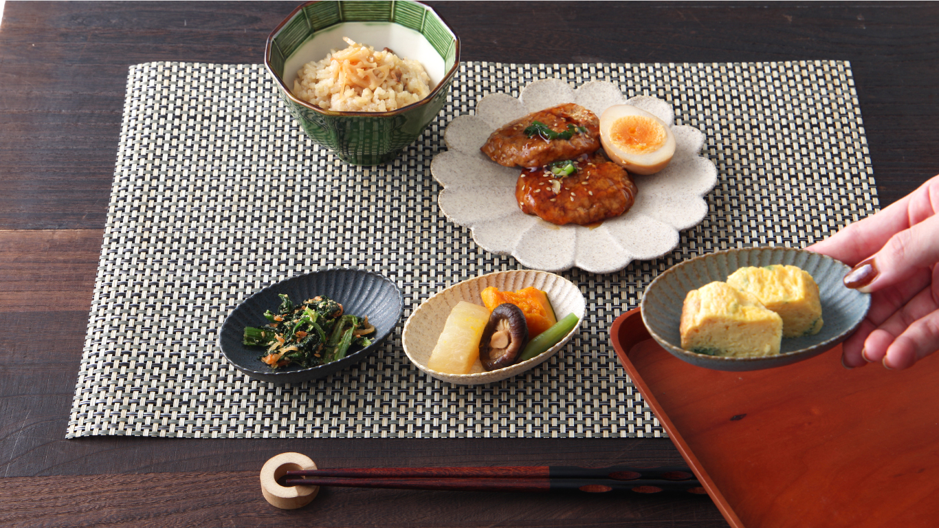 サンド線筋楕円豆皿