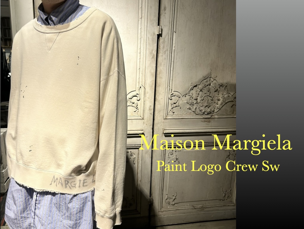 【Maison Margiela/メゾン マルジェラ 】ペイントロゴクルーネックスウェットのご紹介。