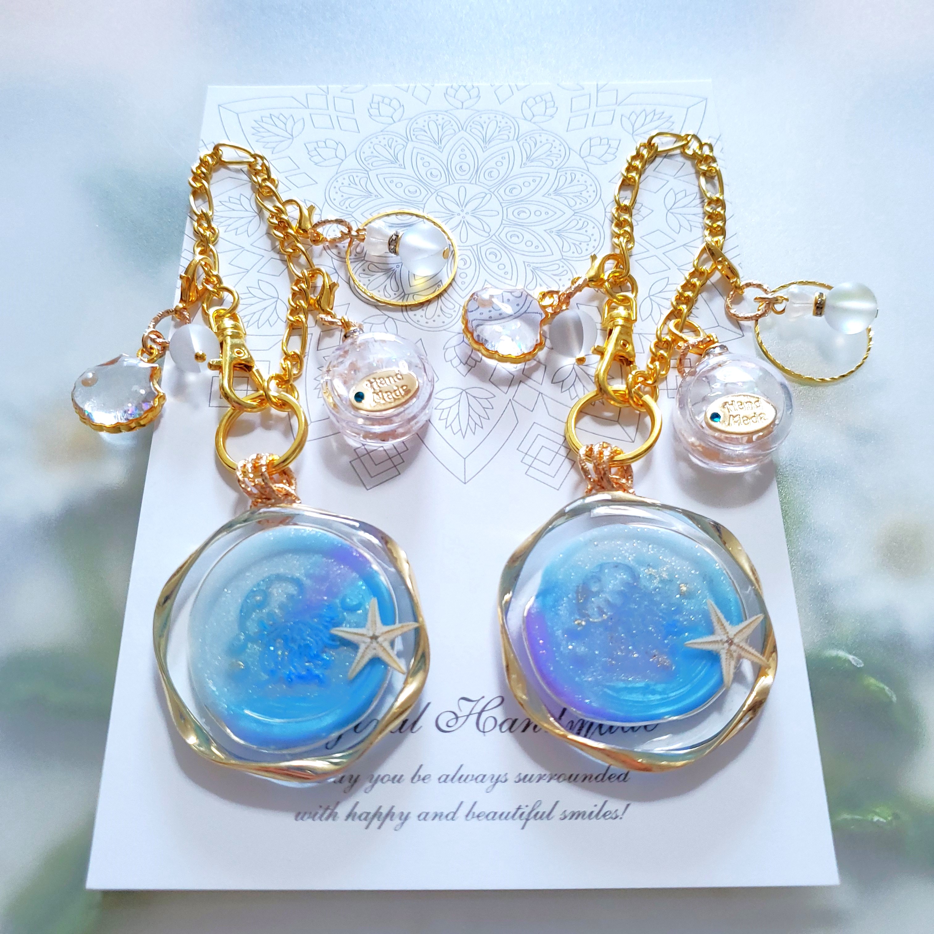 7/24　21時　シーリングスタンプ　MOONJELLY・white&light blue　更新予定
