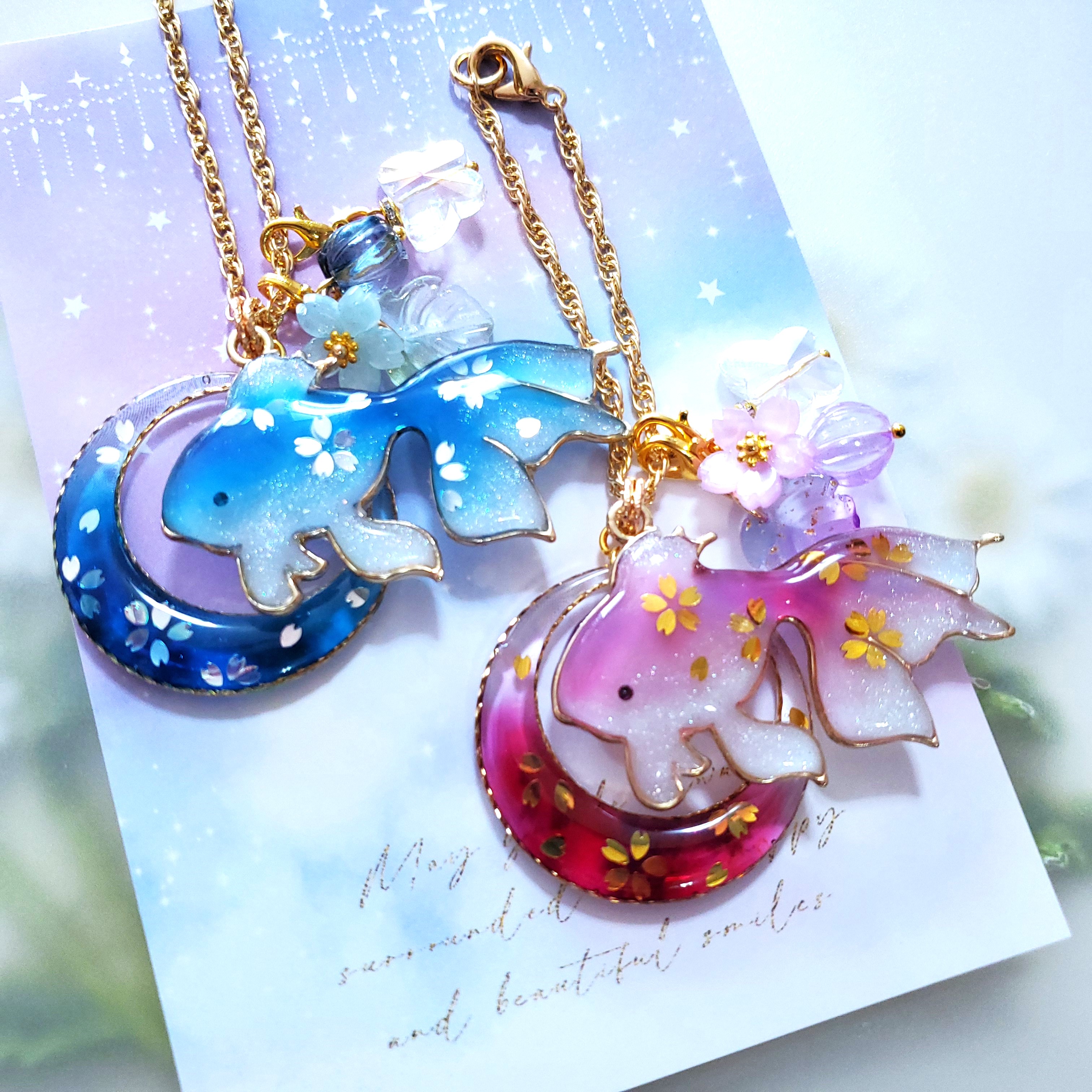 ３月14日（土）21時　流々金魚　銀桜&金桜　バッグチャーム　更新