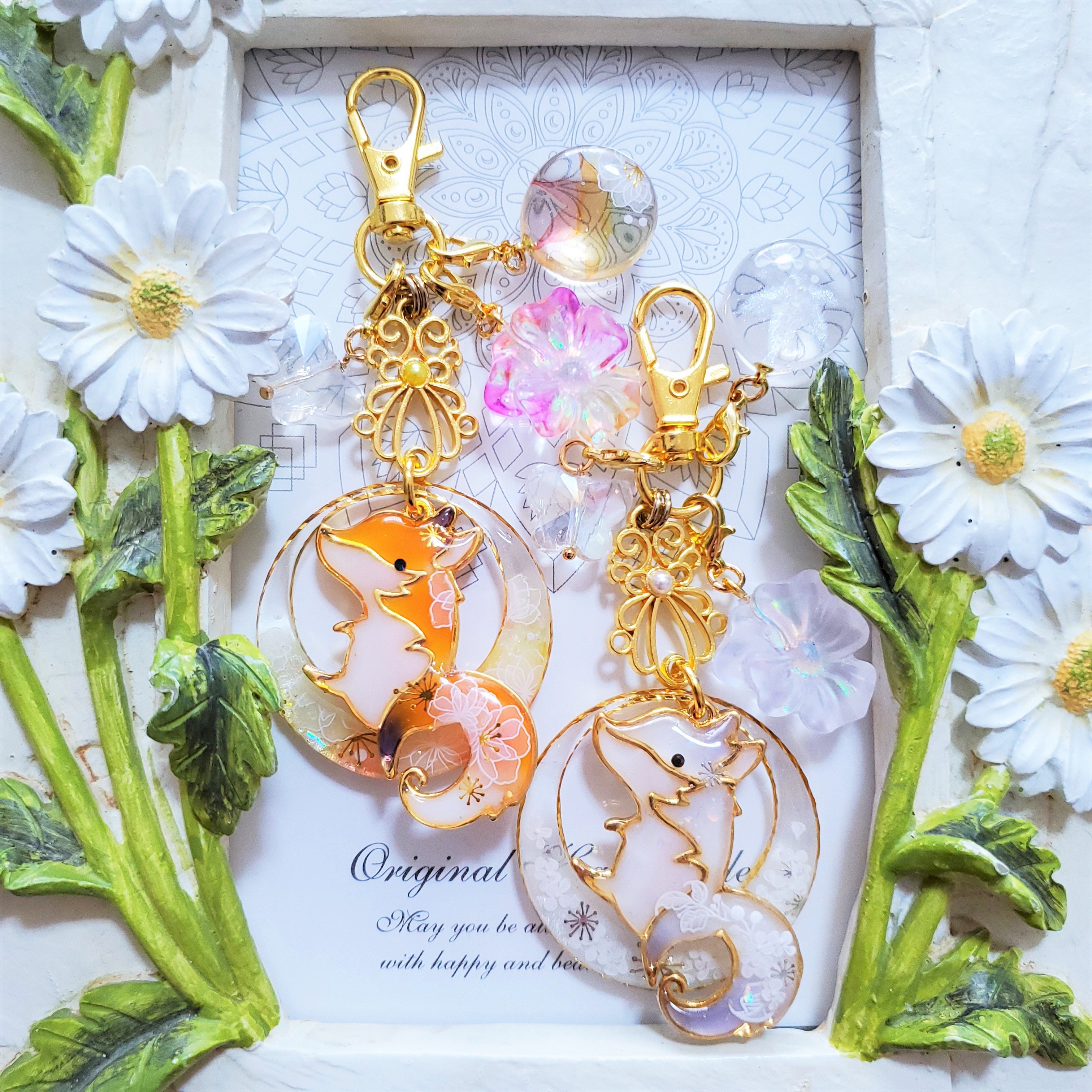 すってんころりんキツネ　森花のリース＆冬花のリース　更新しました♪