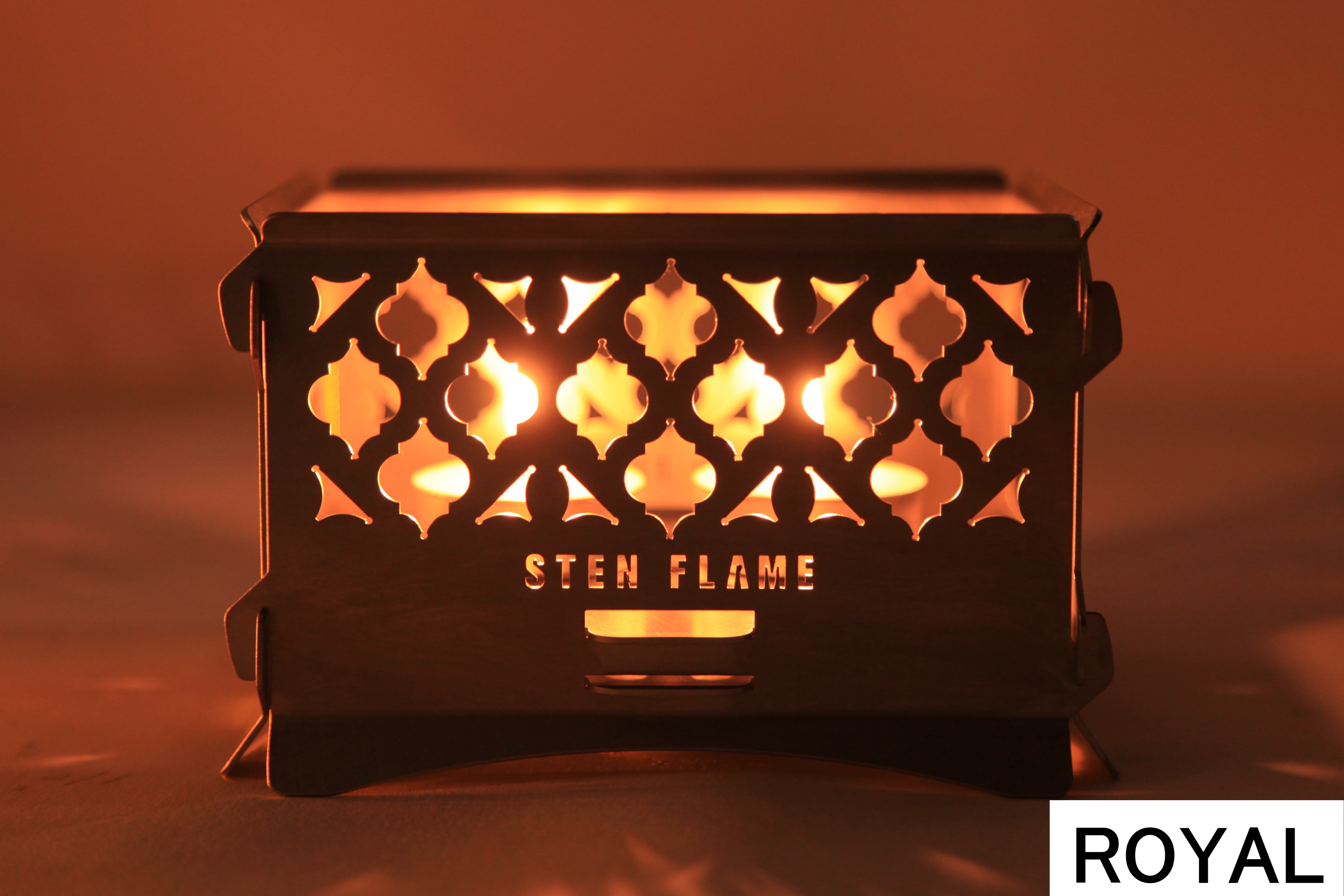 組立式ミニ焚き火台「STEN FLAME LIGHT」の新柄２種、5月12日より販売開始します。