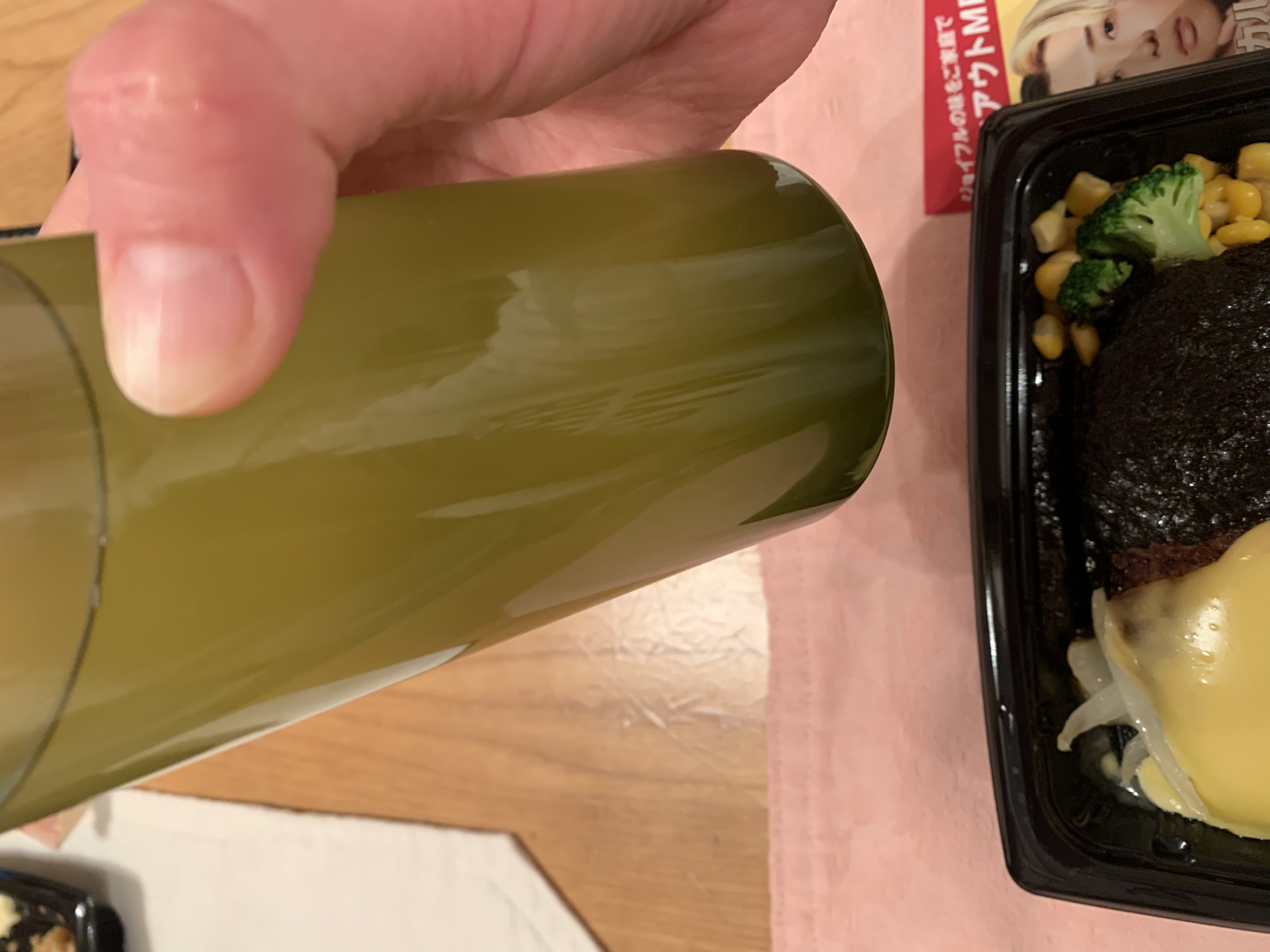ウーバーイーツのお供に粉末緑茶♪