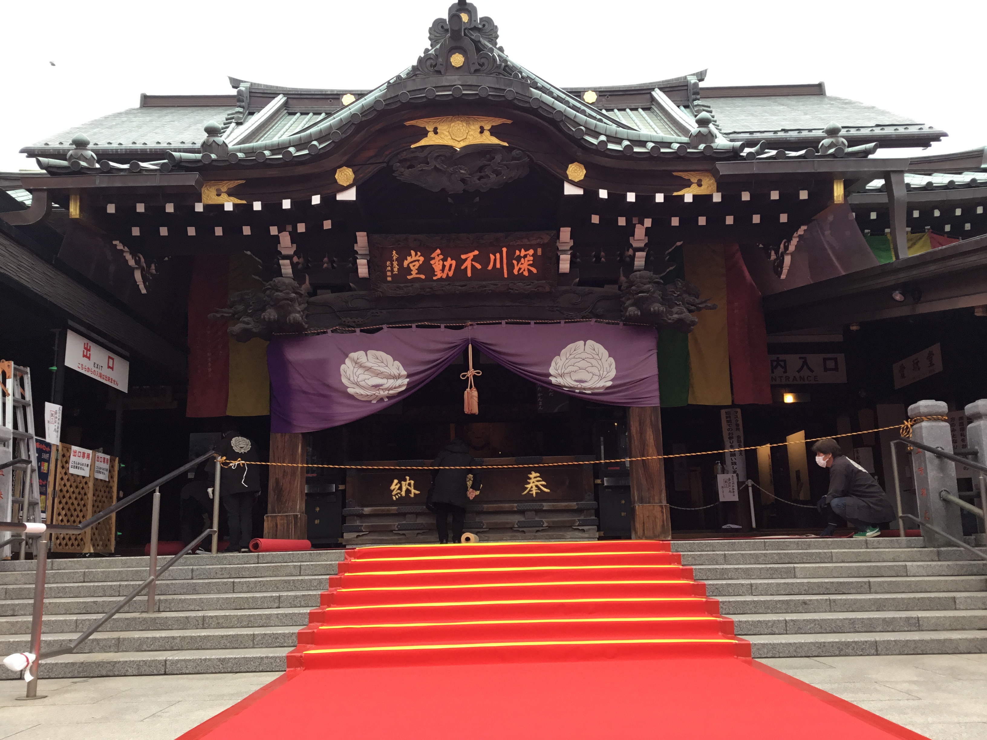 節分の日にお参りの後に、派手に転んだ