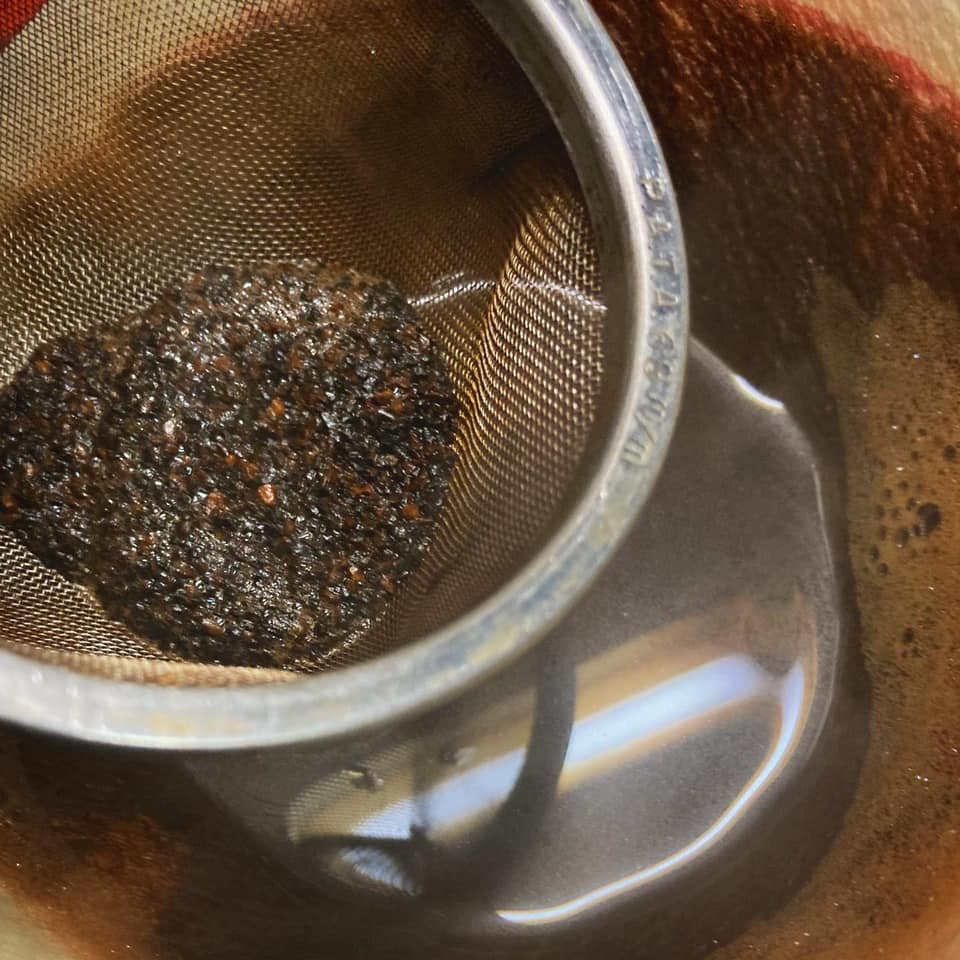 茶こしで実験