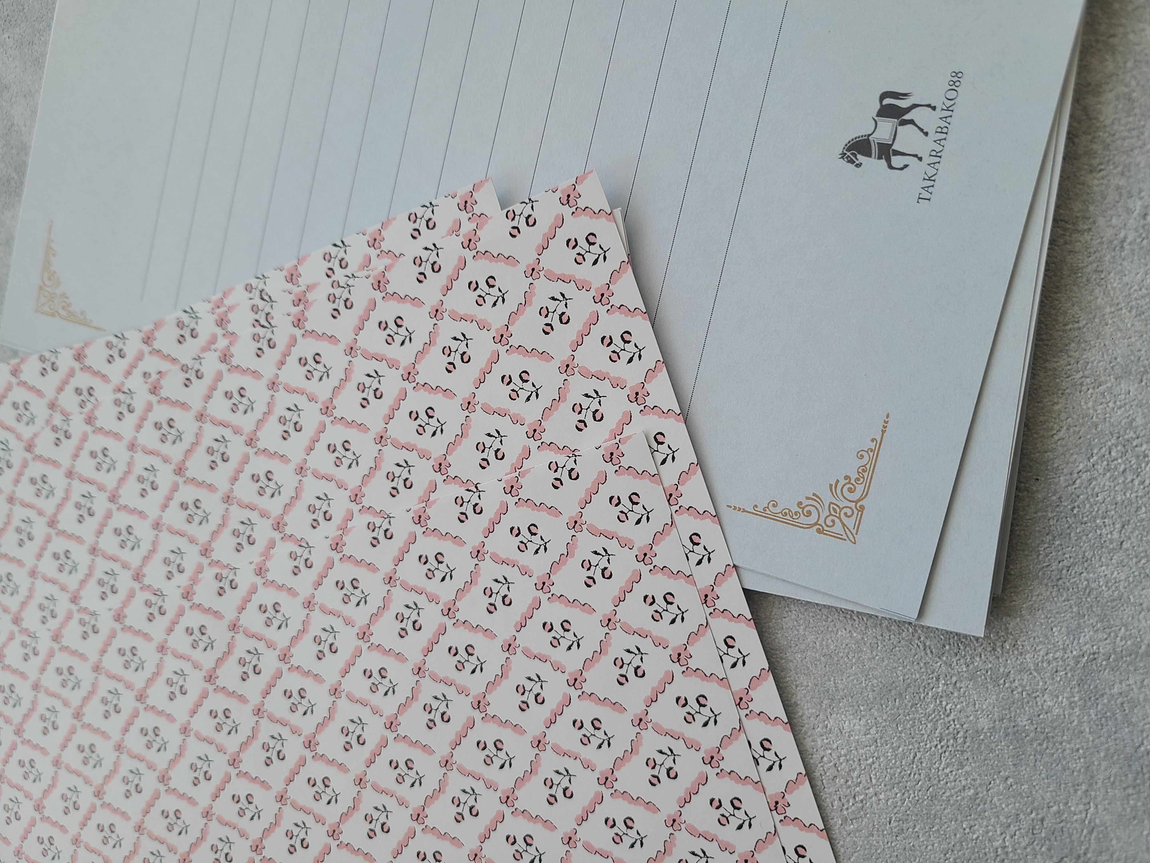 TAKARABAKO88のオリジナル便せんを新しく作りました！