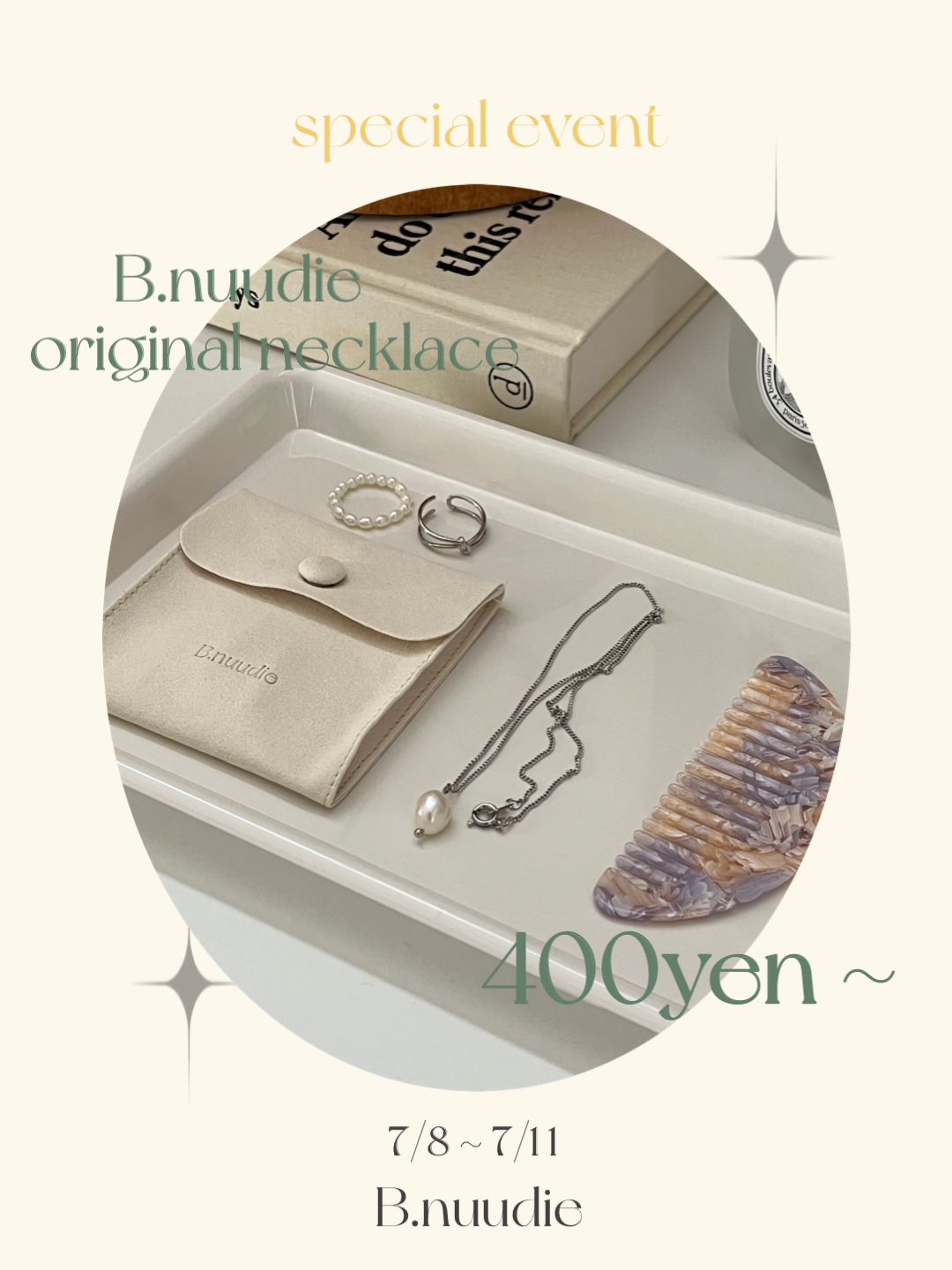 ［Special Event］B.nuudie original necklace "400yen~