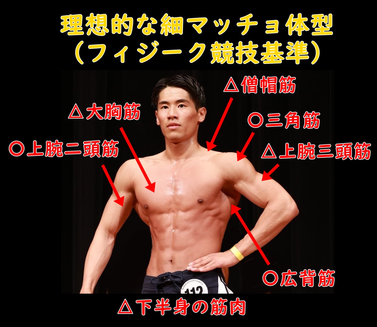 理想的な細マッチョ体型とは？フィジーク競技の審査基準で解説｜これで勘違いせず女性にも好感度アップ