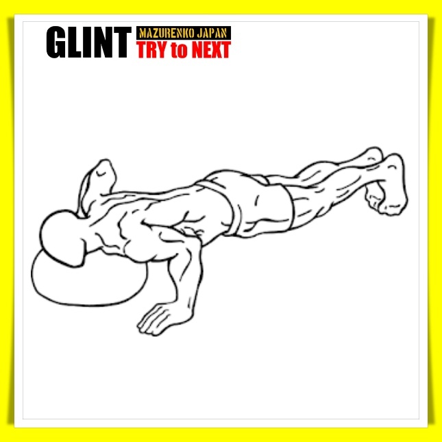 バランスボール片手腕立て伏せの種類・やり方(フォームとポイント)|筋トレ目的別の負荷回数設定